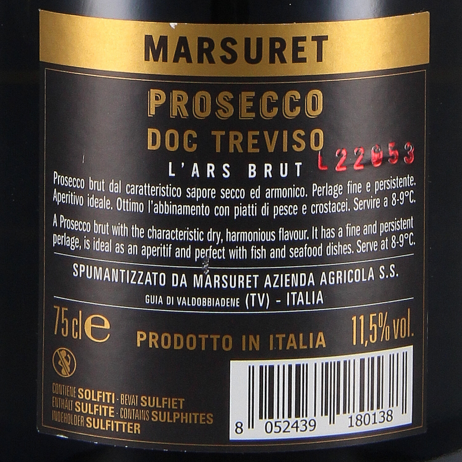 Prosecco Treviso DOC Brut L'Ars