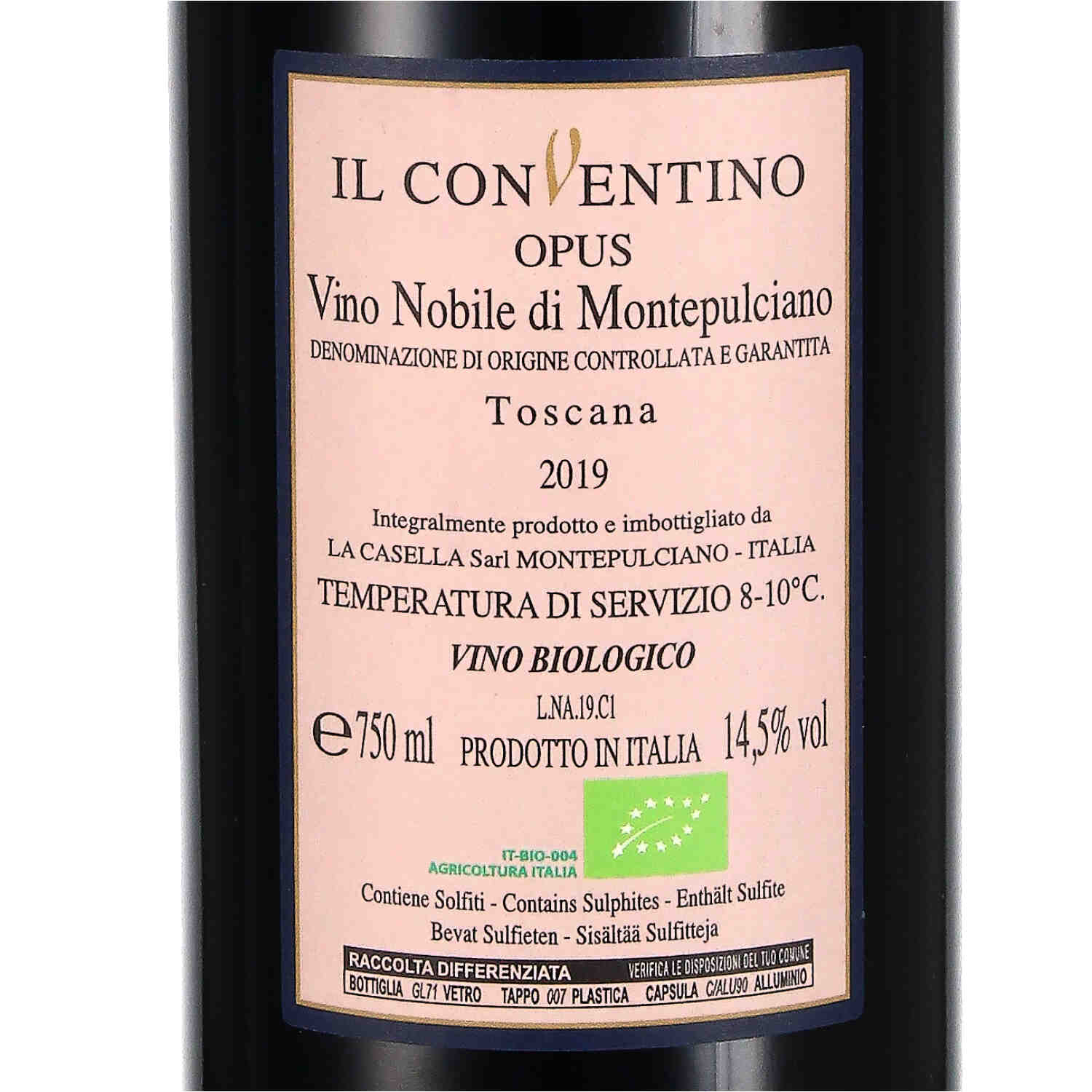 Vino Nobile di Montepulciano OPUS DOCG 2019 (bio)