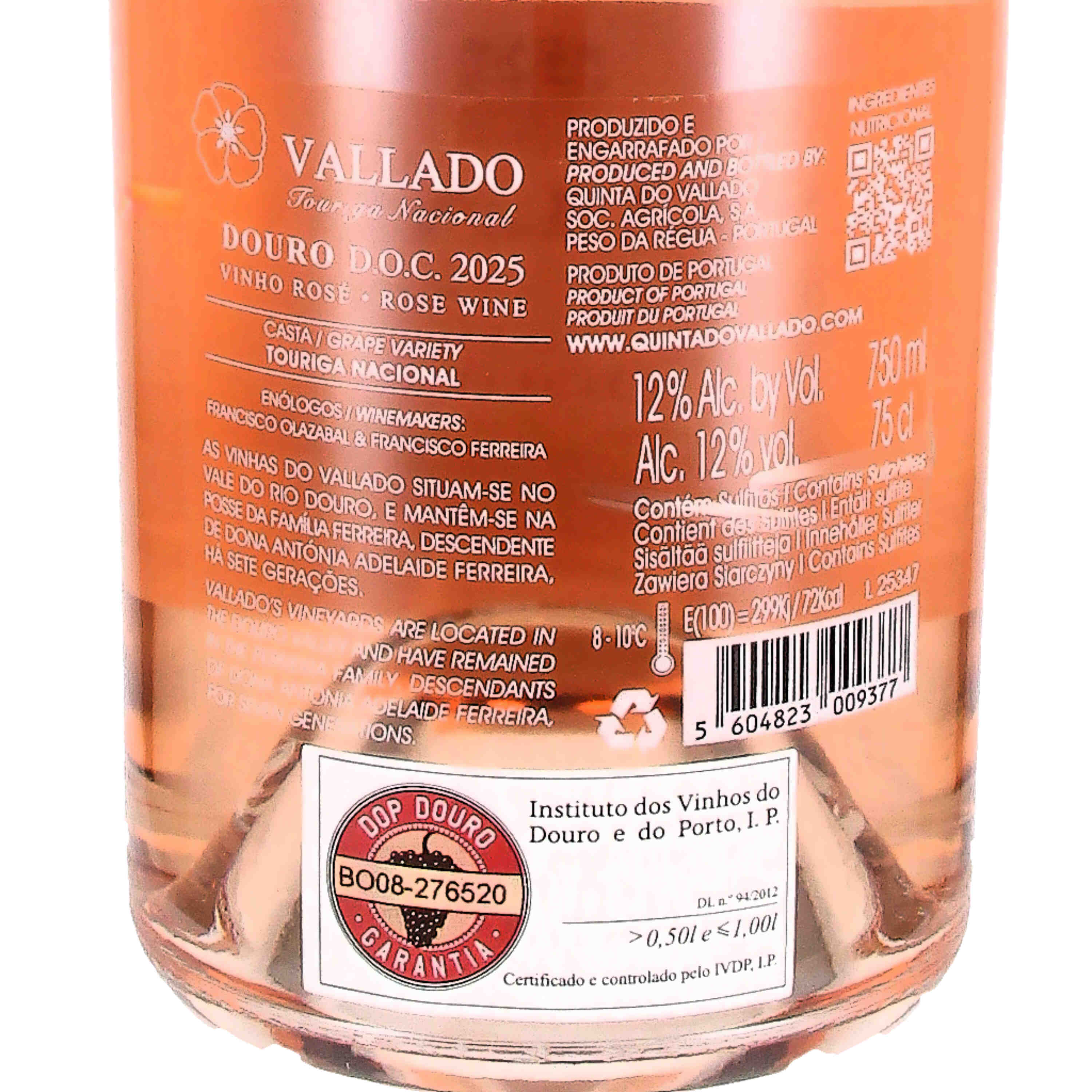 Vallado Touriga Nacional Douro Rosé DOC 2025