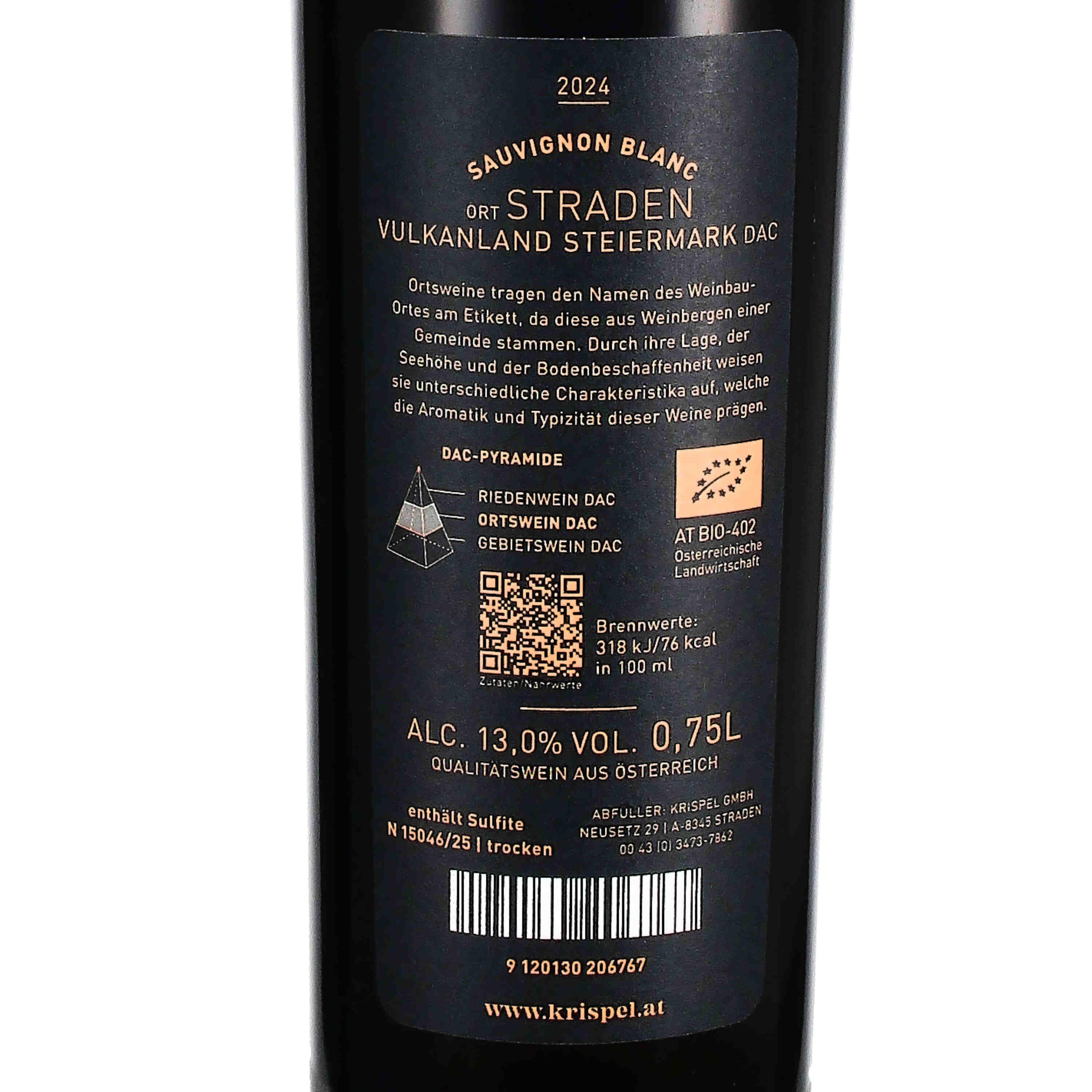 Sauvignon Blanc Straden DAC 2024 (bio)