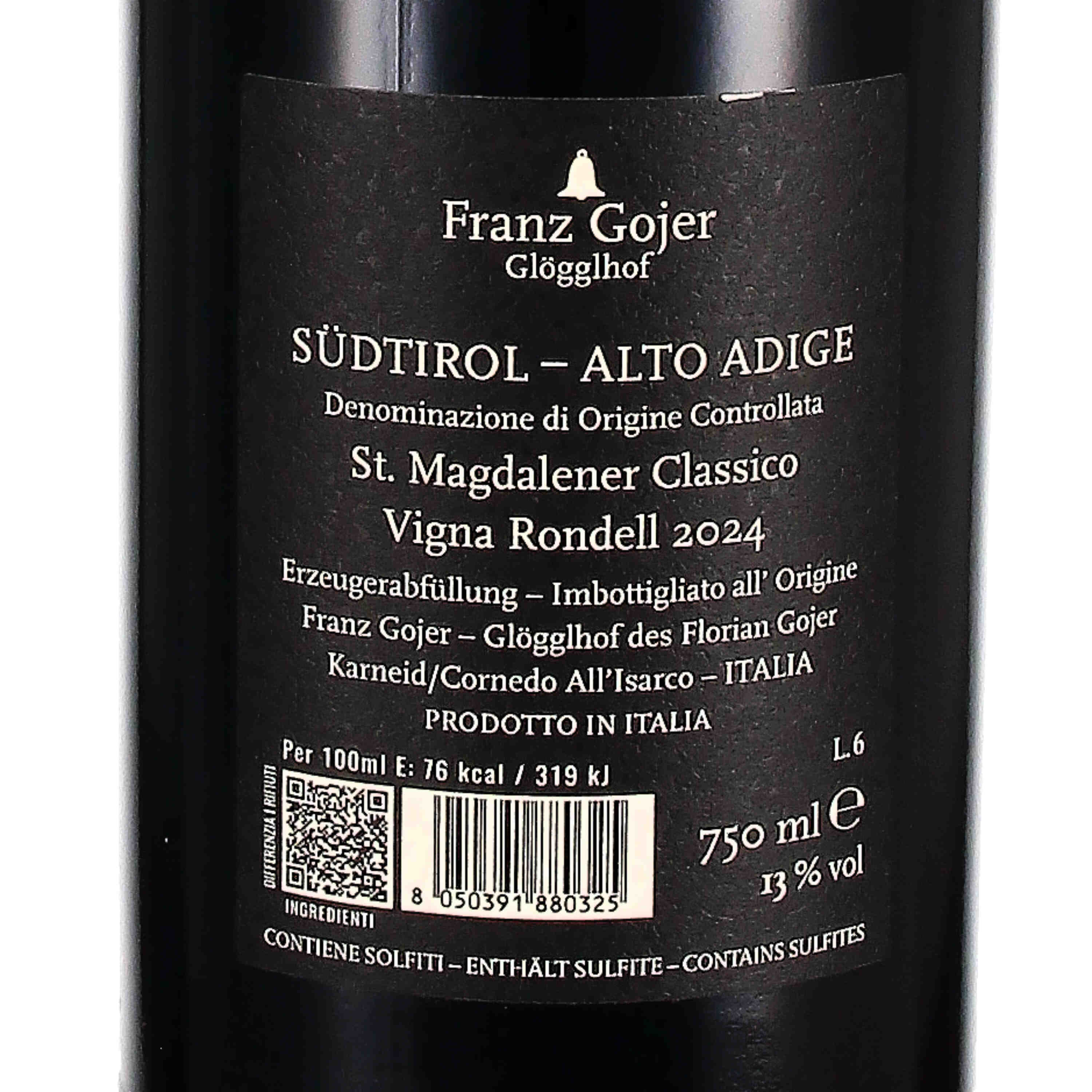 St. Magdalener Classico Südtirol DOC "Vigna Rondell" 2024