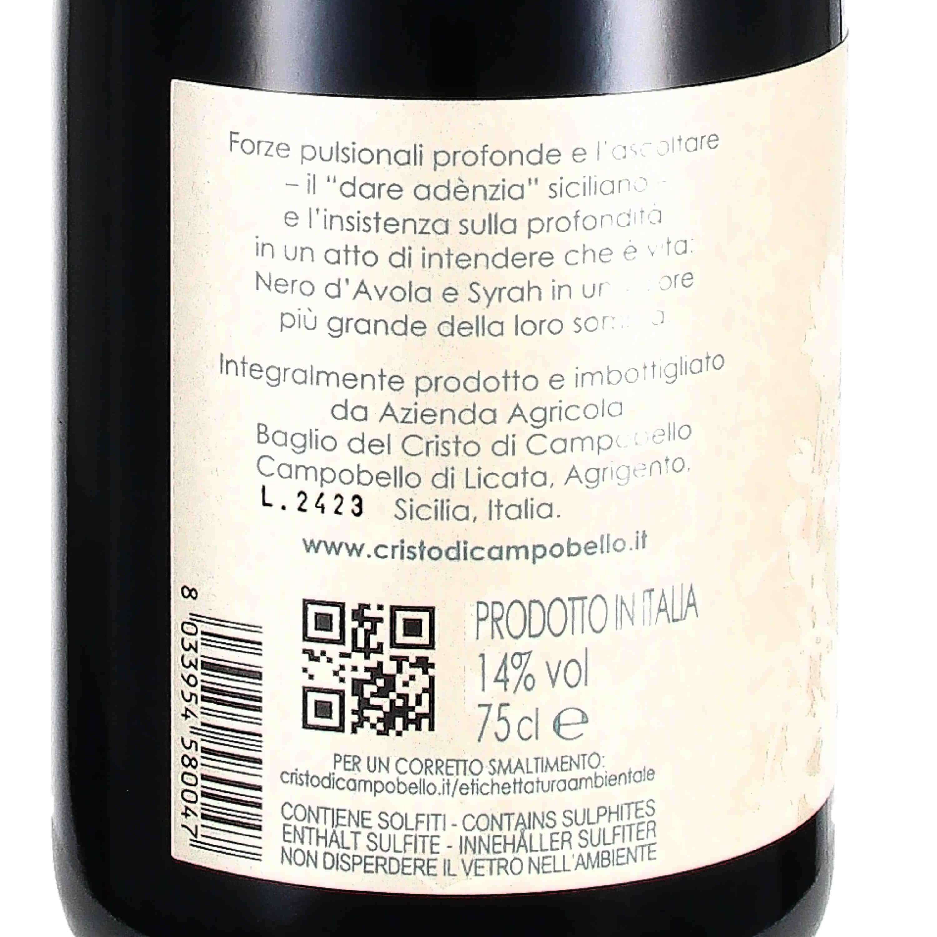 Adènzia Rosso DOC Sicilia 2021