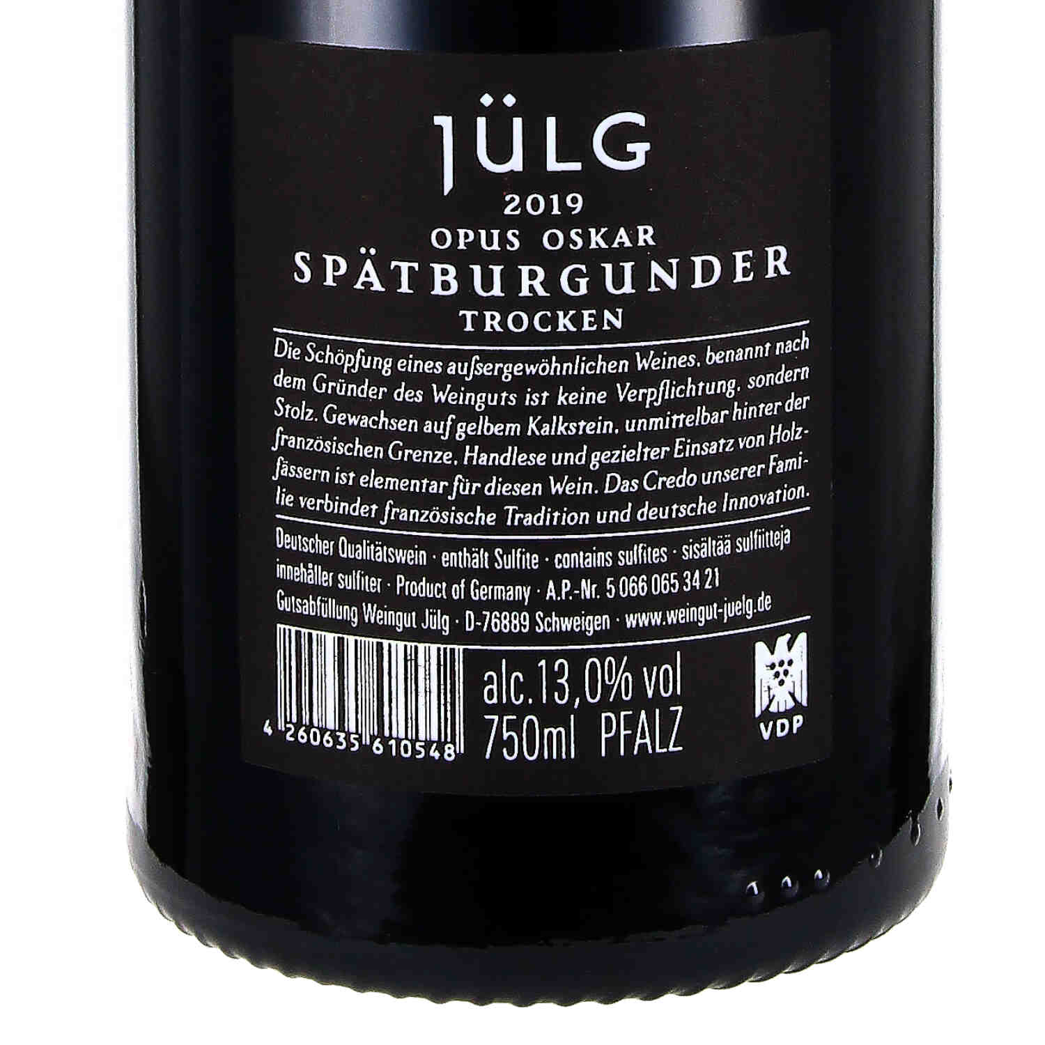 Spätburgunder Opus Oskar 2019 , QW