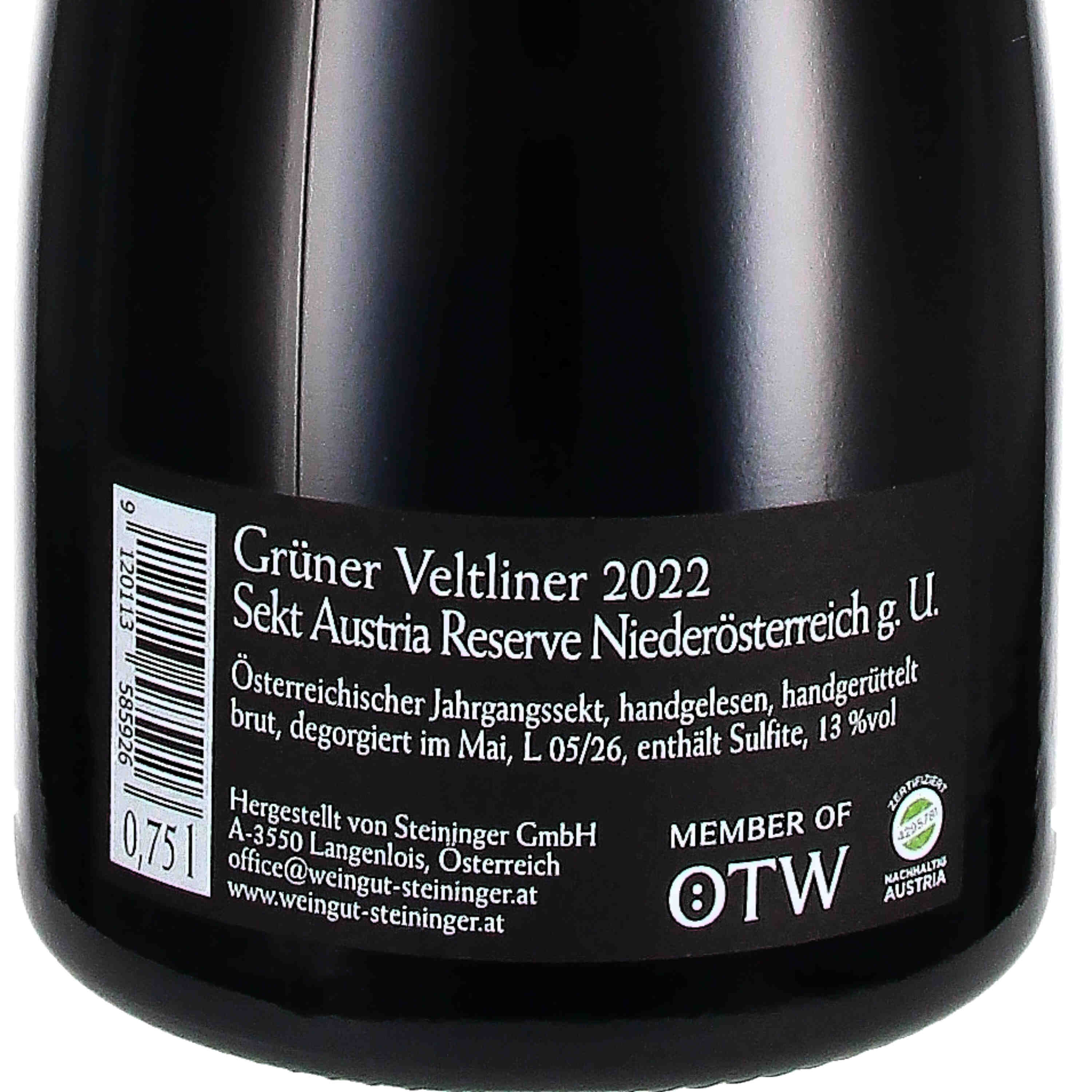 Grüner Veltliner Resérve Sekt 2022