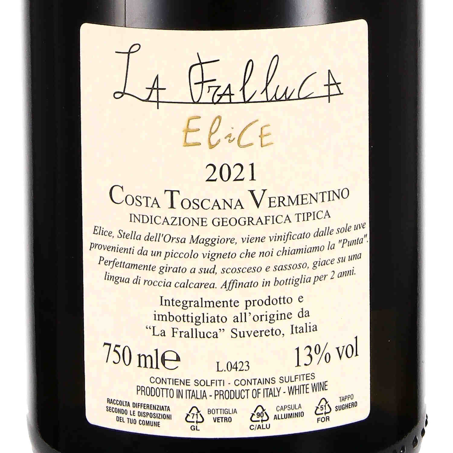 Vermentino Costa Toscana IGT Elice 2021