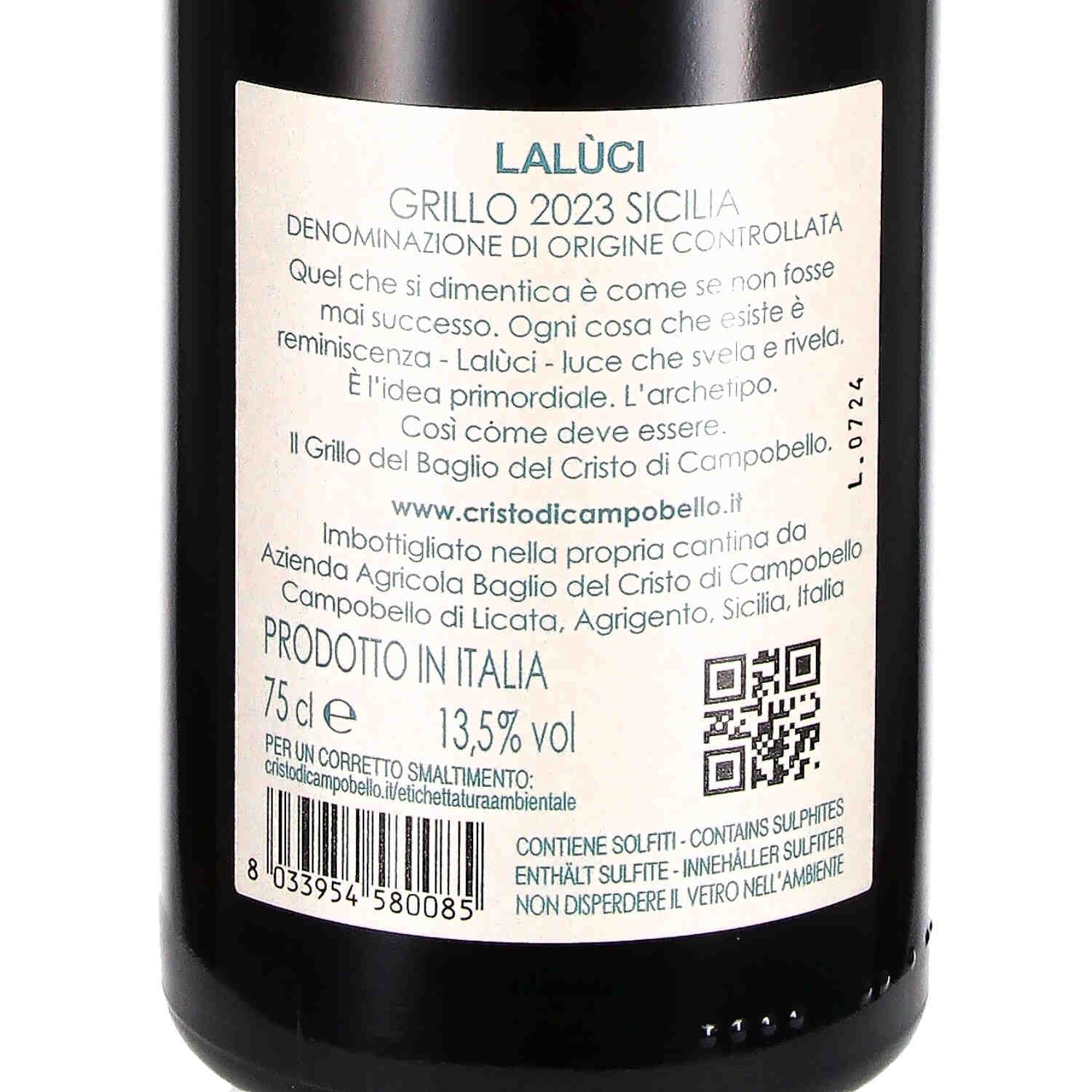 Lalùci Grillo DOC Sicilia 2023