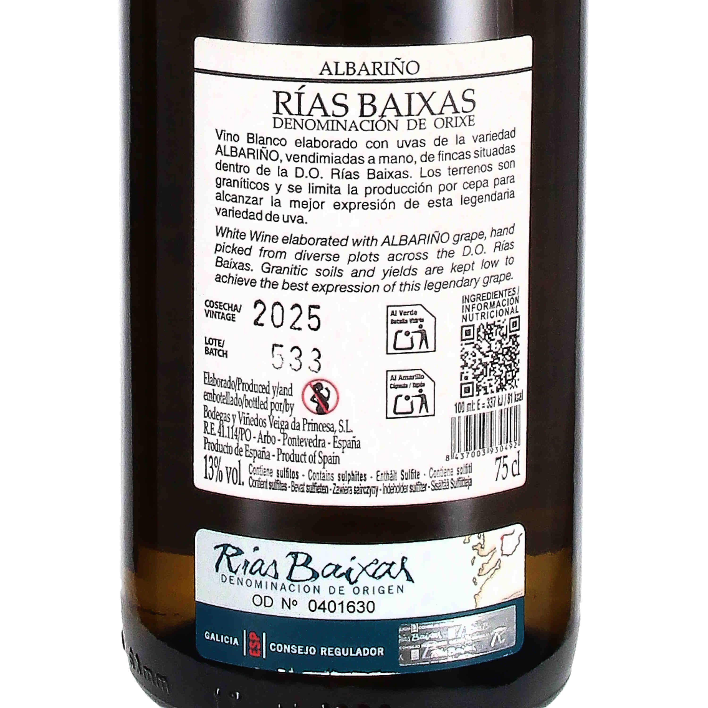 Albariño Castelo do Mar Rias Baíxas D.O. 2025