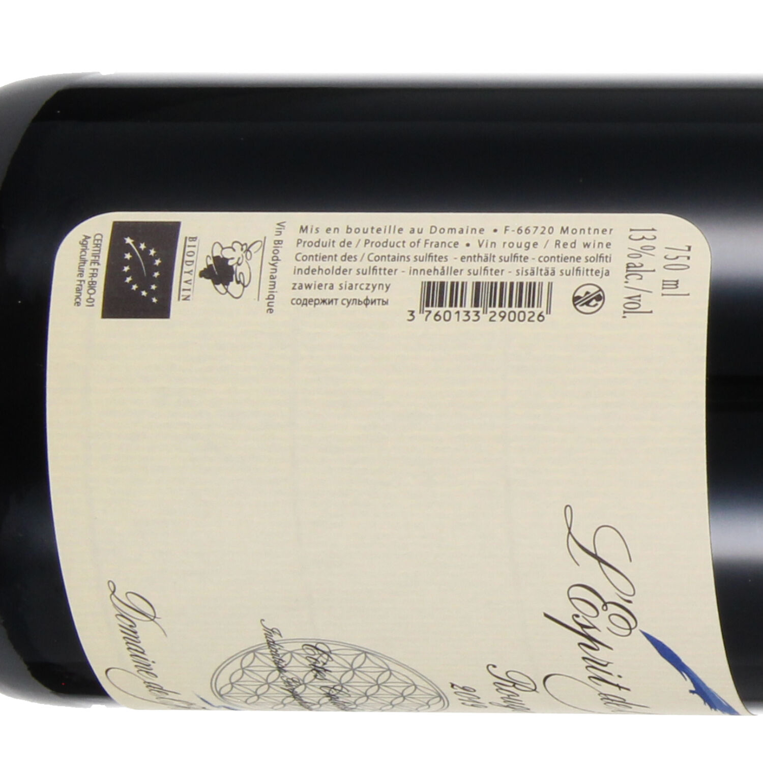 Esprit de l´Horizon rouge 2019 VdP des Côtes Catalanes (bio)