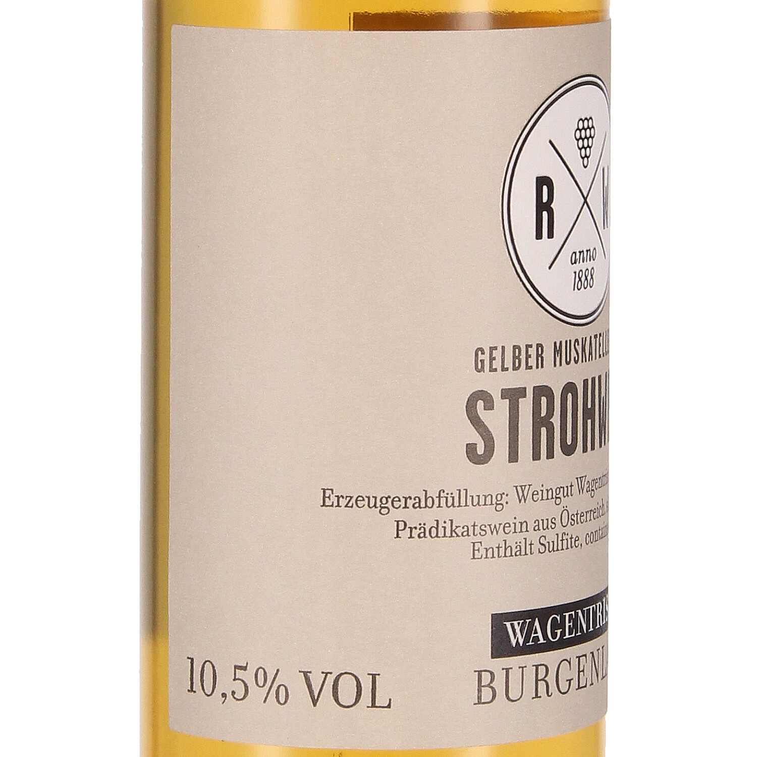 Gelber Muskateller Strohwein 2018, QW  - halbe Flasche