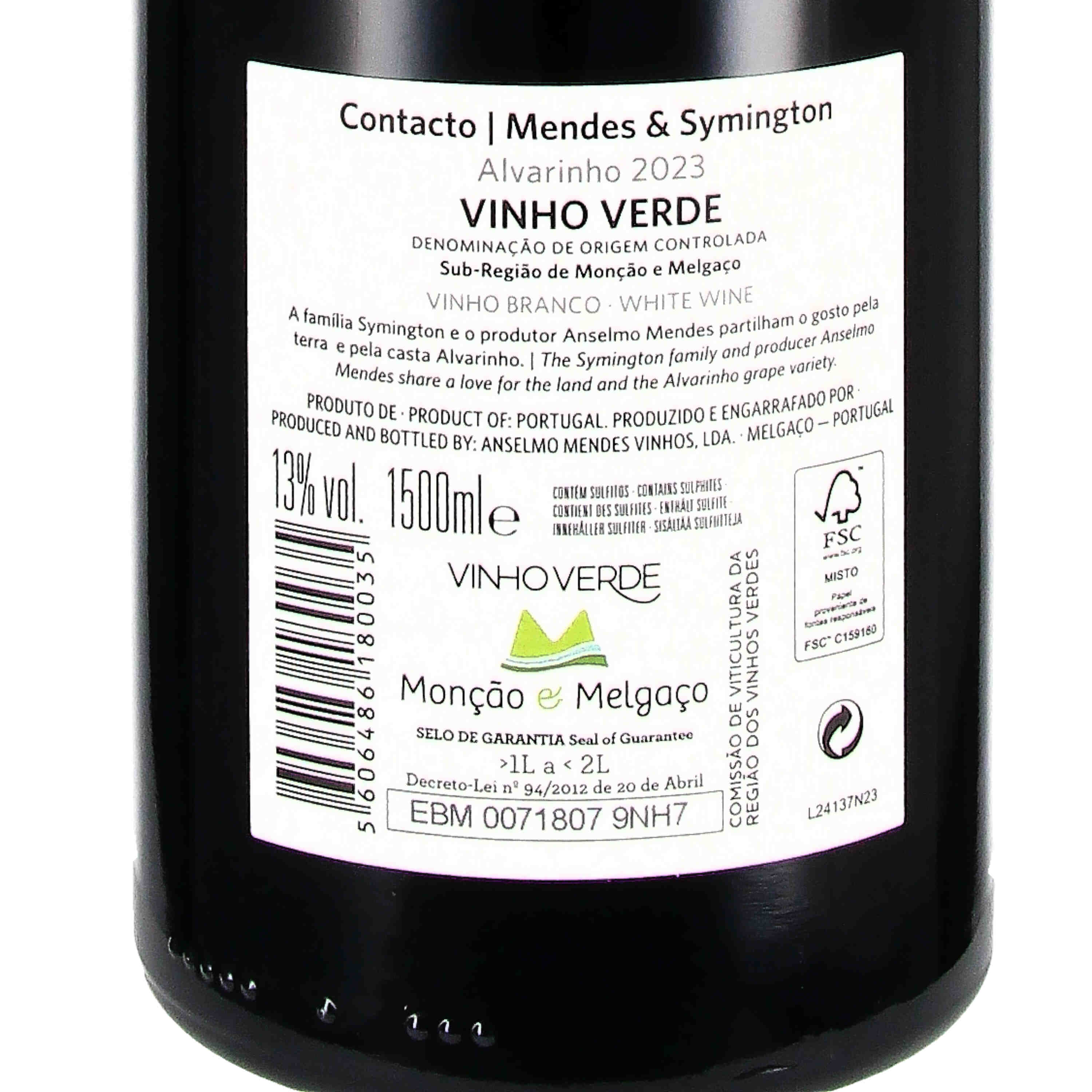 Contacto Alvarinho DOC Vinho Verde 2023 - Magnum