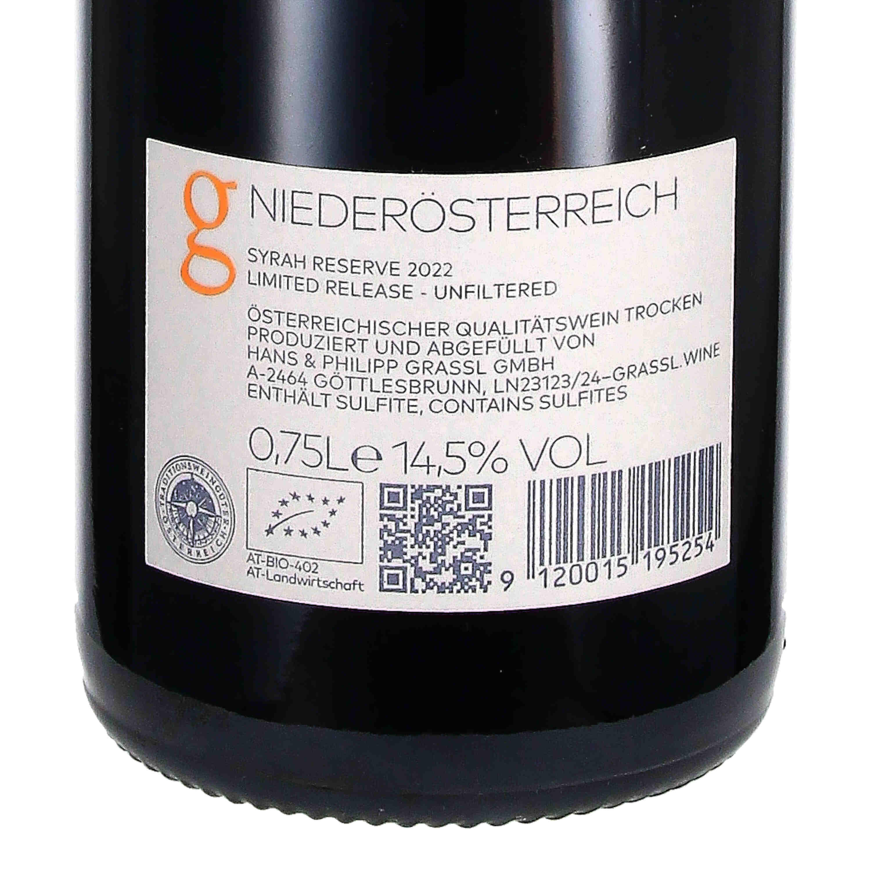 Syrah Reserve 2023 (bio)