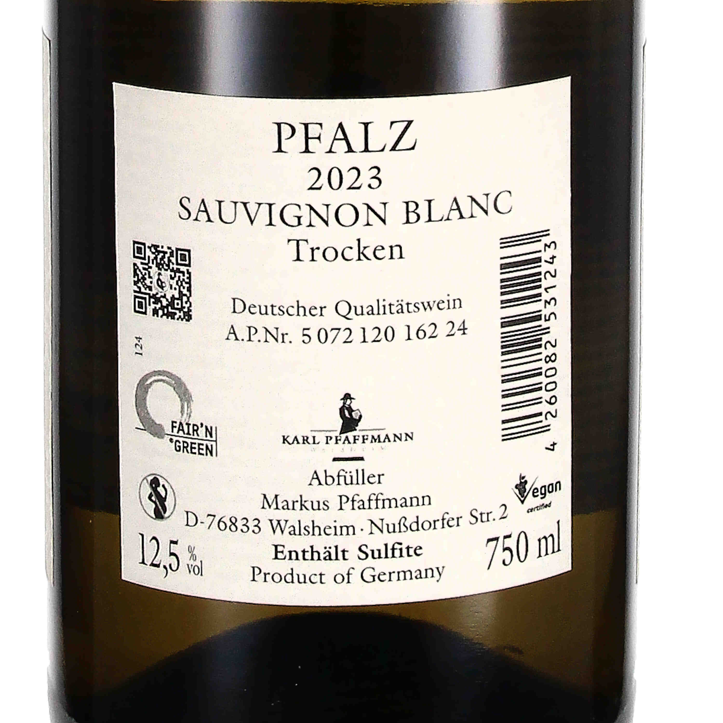 Sauvignon blanc 2023, QbA