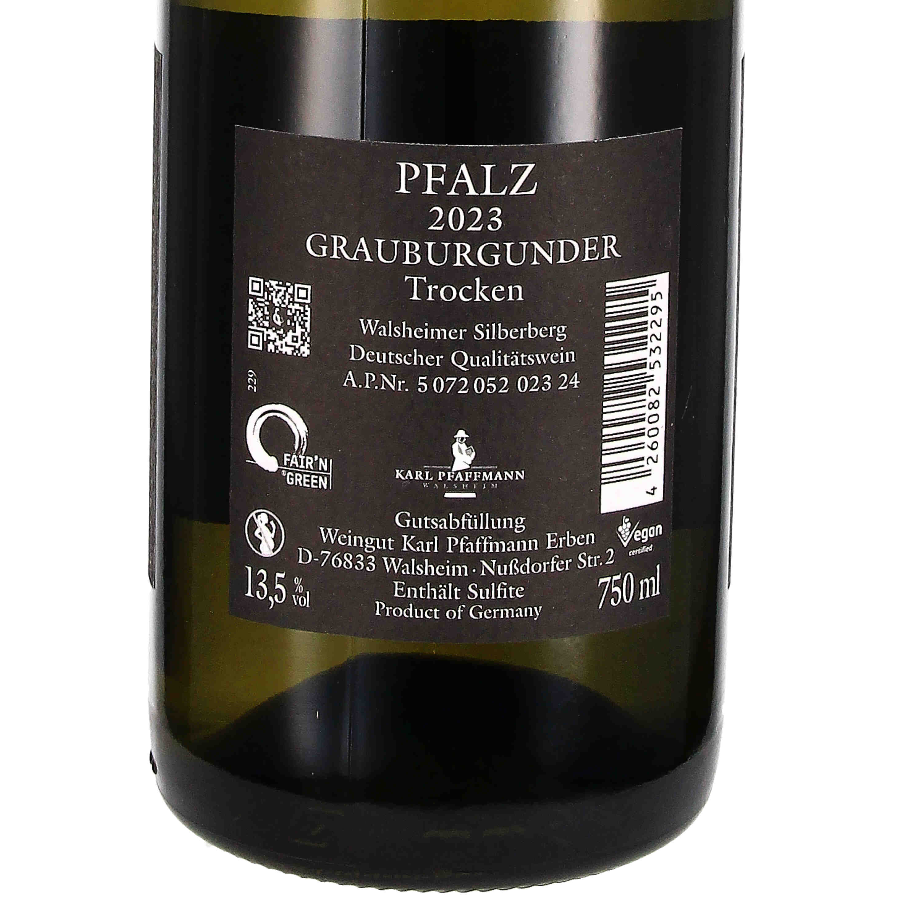 Grauburgunder trocken Walsheimer Silberberg Selection 2023, Qw