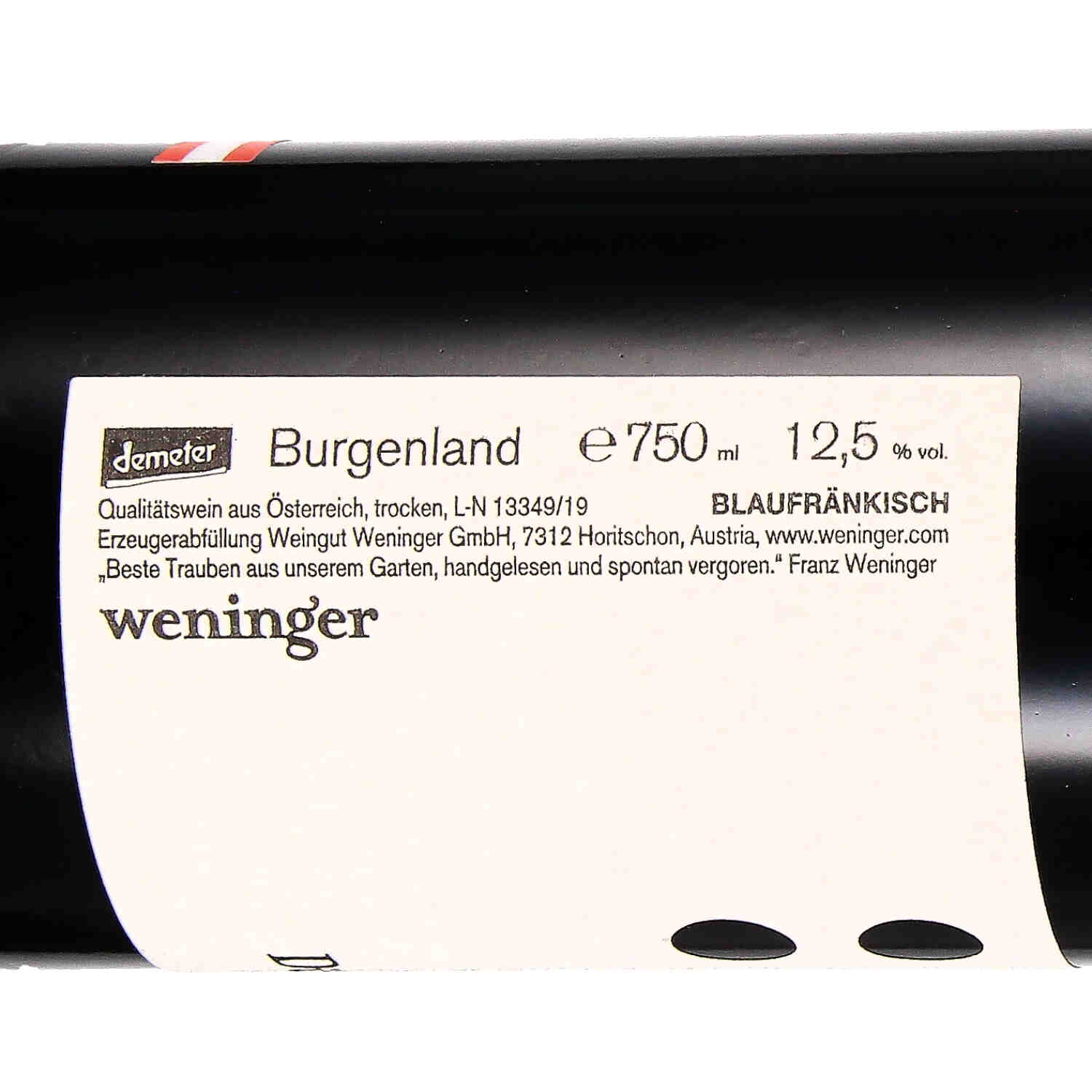Blaufränkisch Dürrau 2018 Mittelburgenland DAC  (bio)