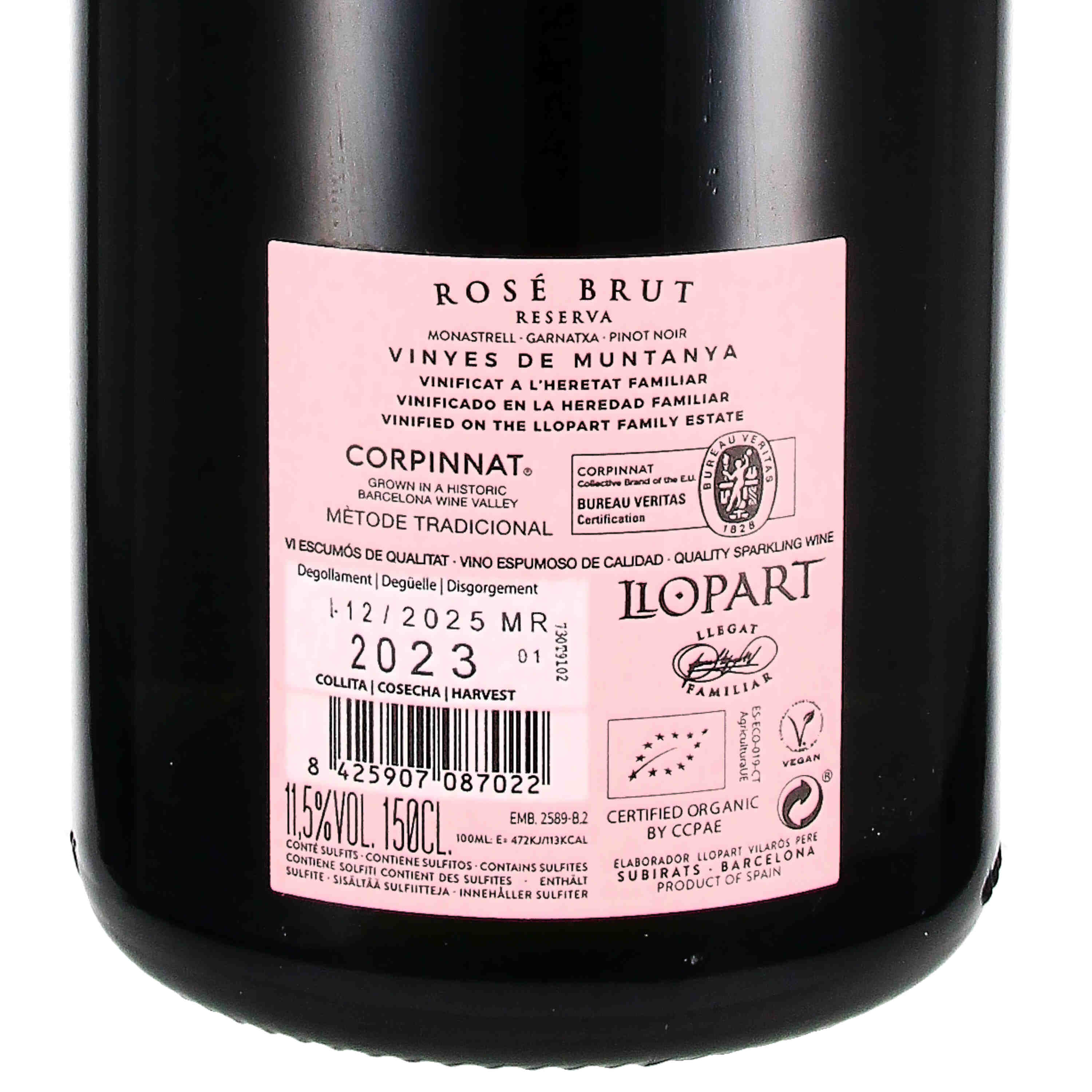 Corpinnat Rosé brut Reserva 2023 (bio) - Magnum