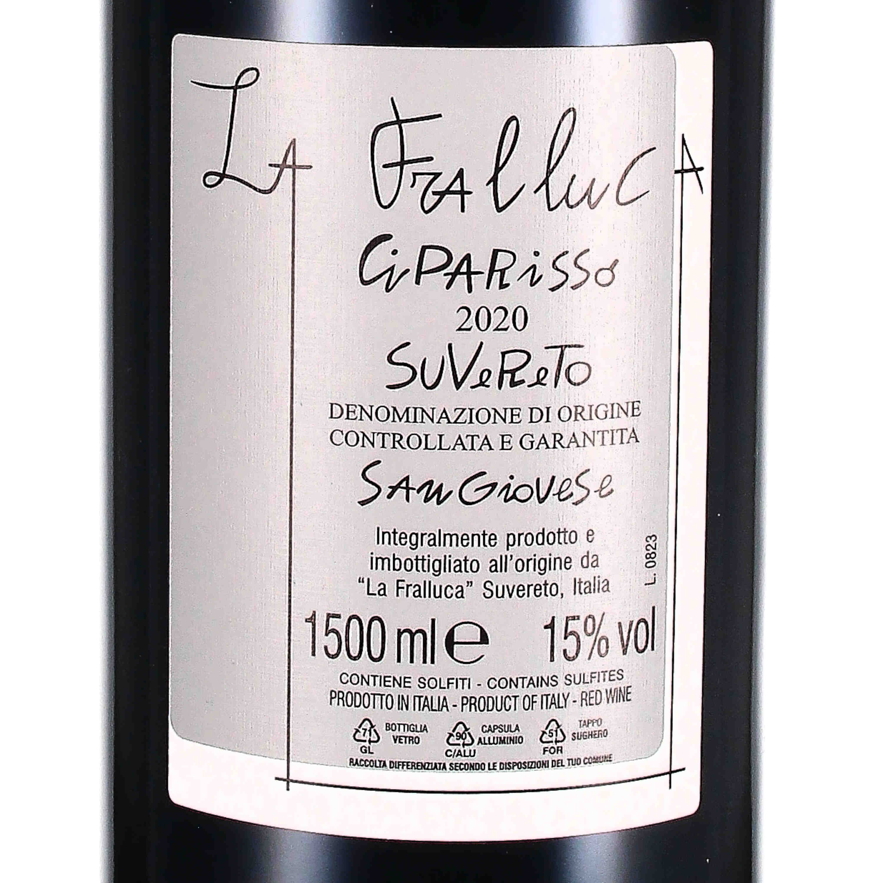 Fralluca Sangiovese Suvereto DOCG Ciparisso 2020 - Magnum