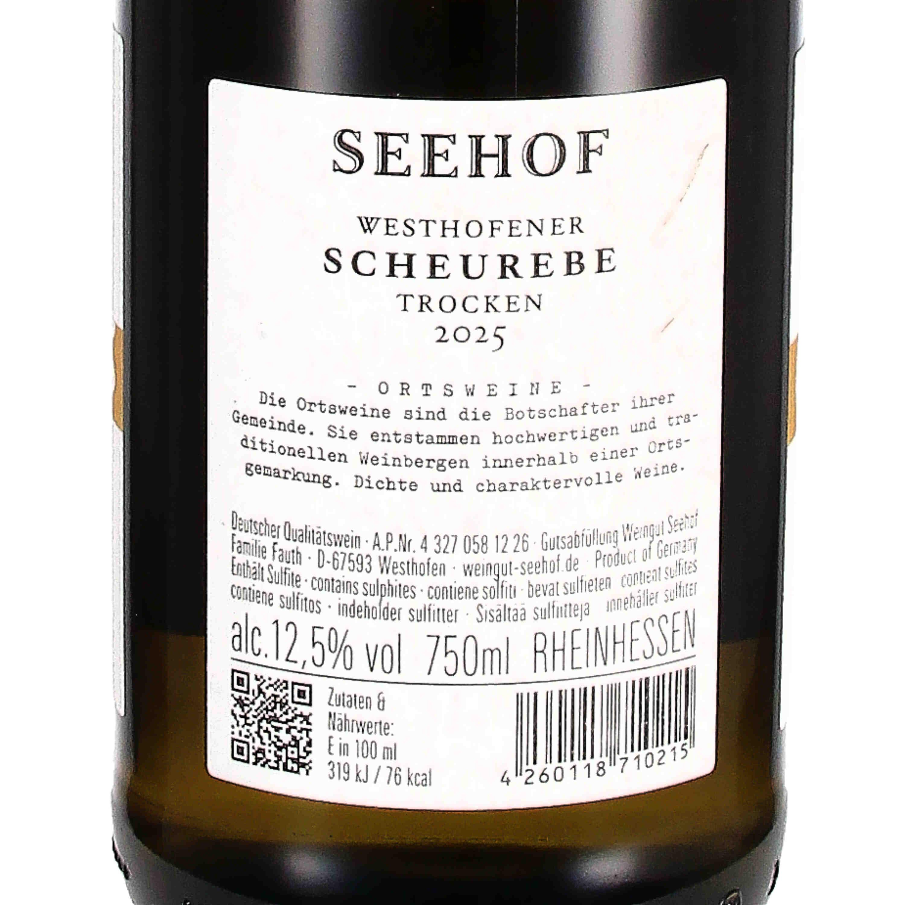 Scheurebe vom Kalkstein trocken 2025