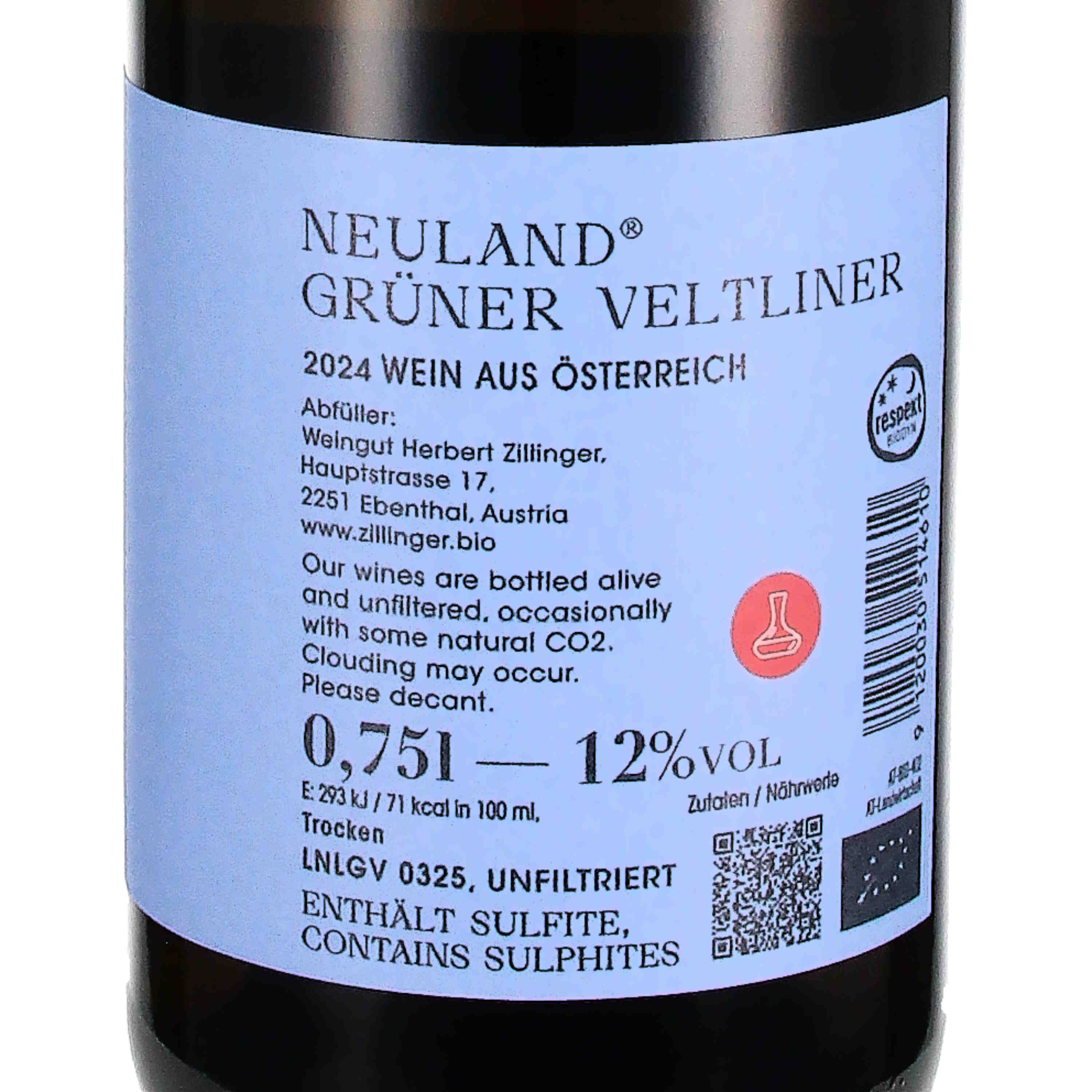 Grüner Veltliner Neuland 2024 (bio)