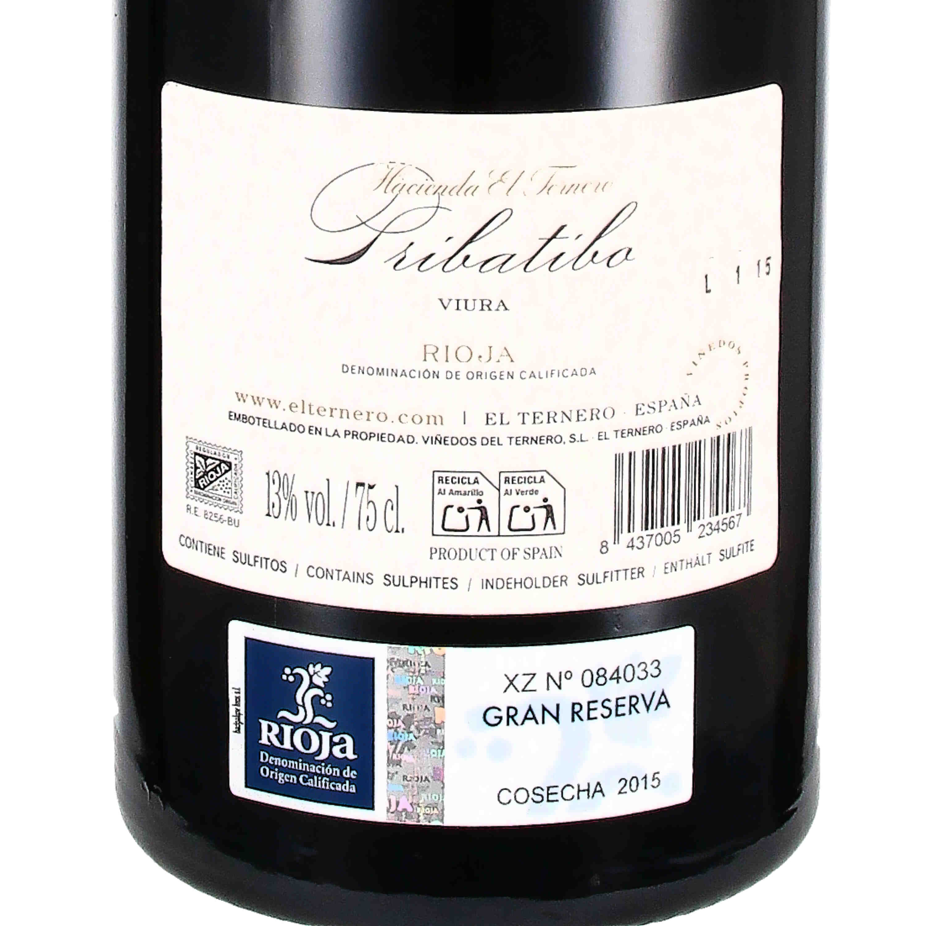 "Pribatibo" Gran Reserva Blanco Rioja D.O.Ca 2015