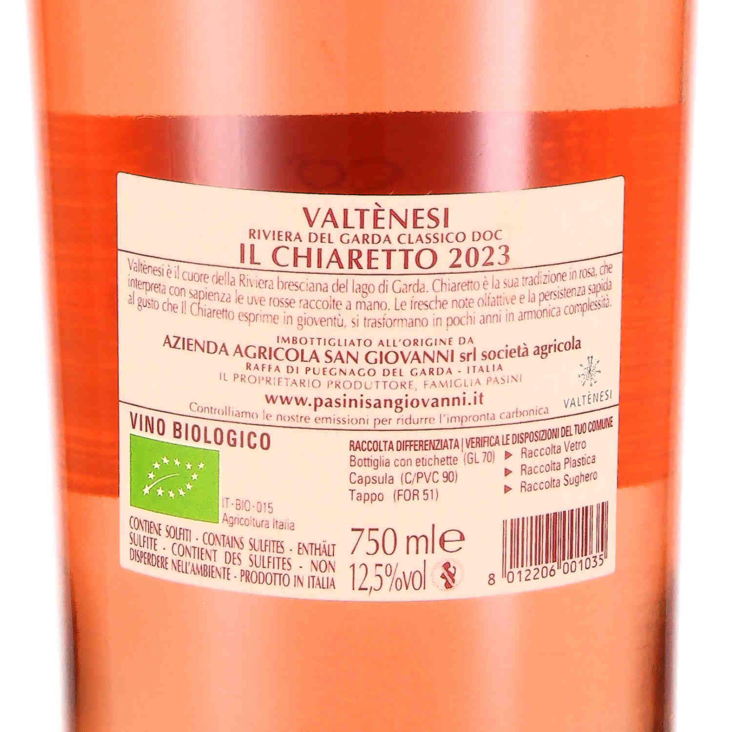 Il Chiaretto - Il Vino di una Notte Chiaretto Garda Classico Valtènesi 2023