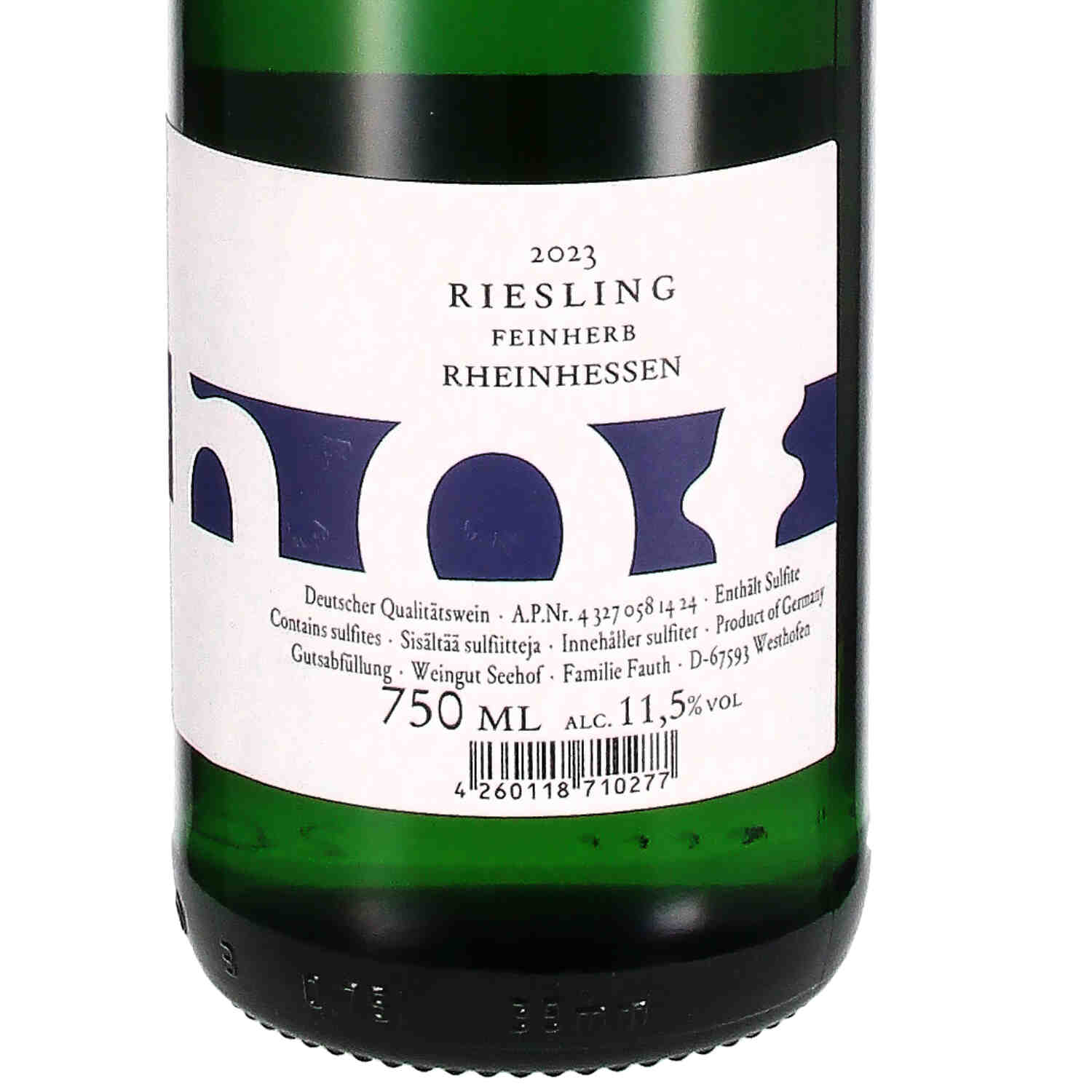 Riesling feinherb 2023, QW