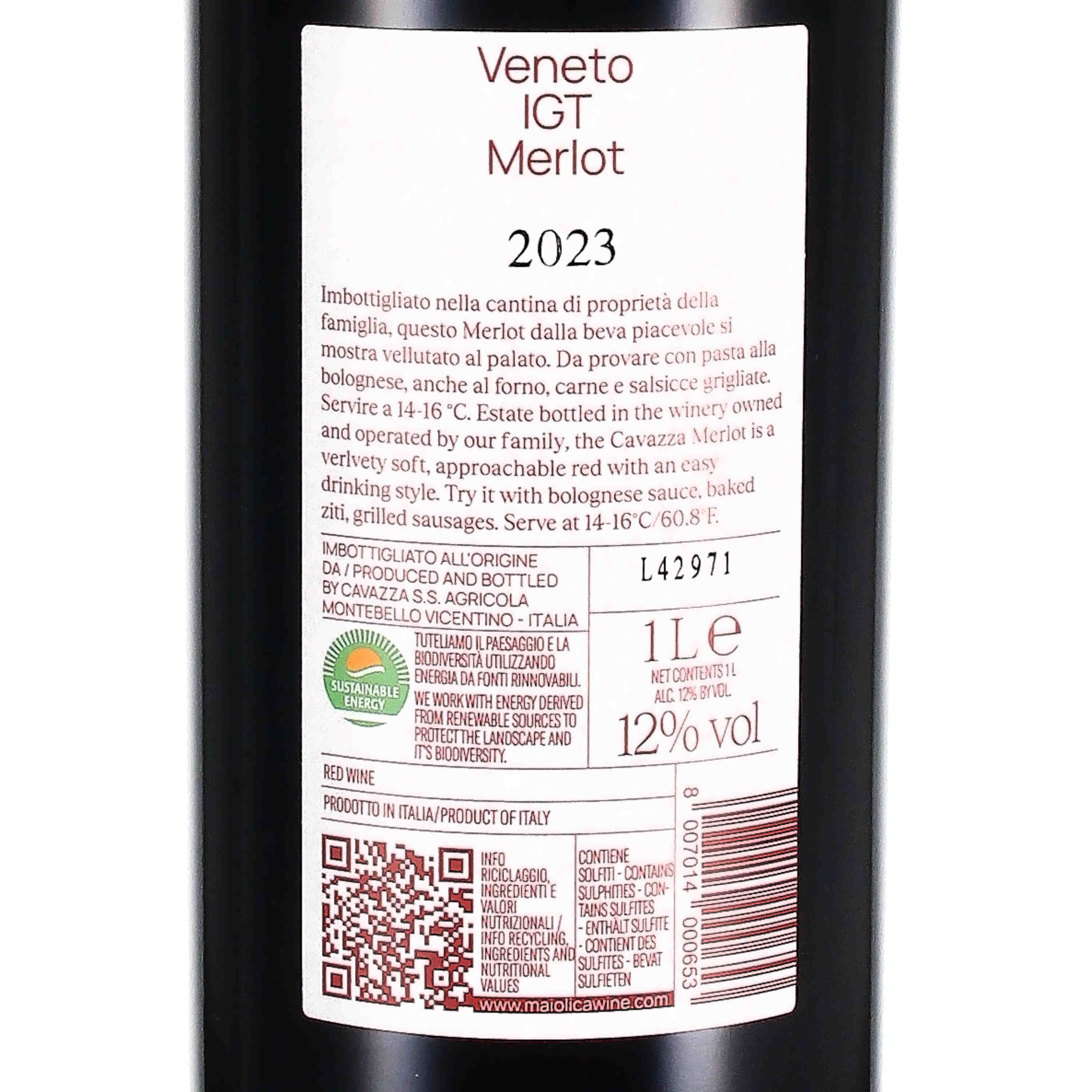Merlot Veneto IGT 2023 - Liter