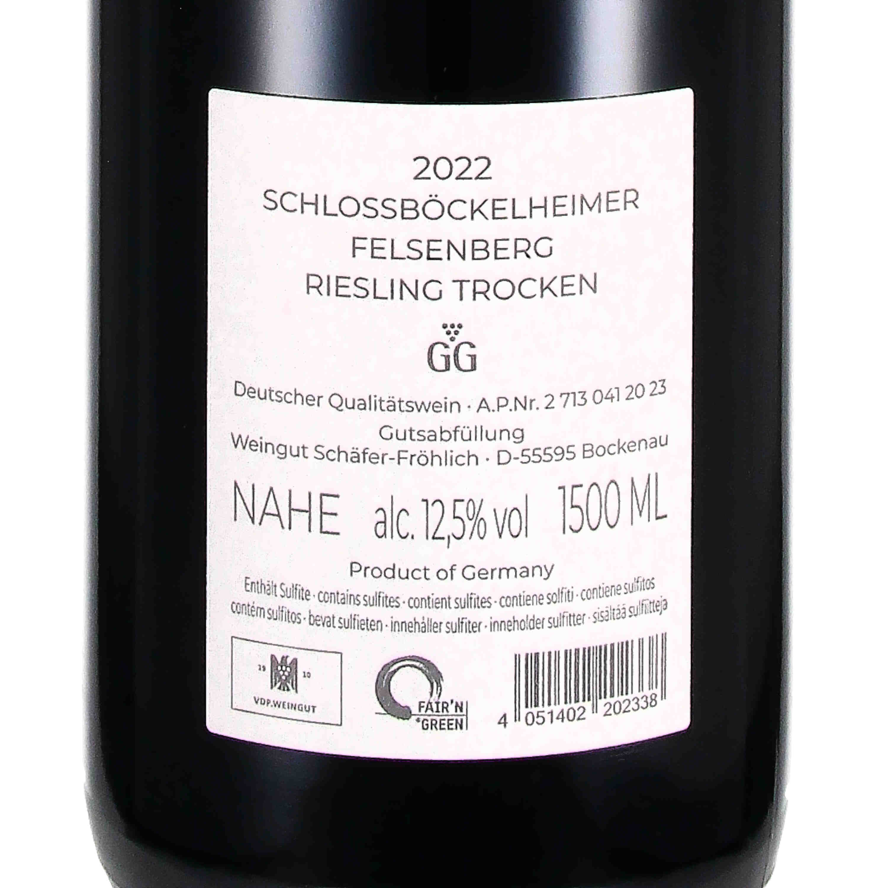 Riesling Felsenberg Großes Gewächs 2022, QW - Magnum