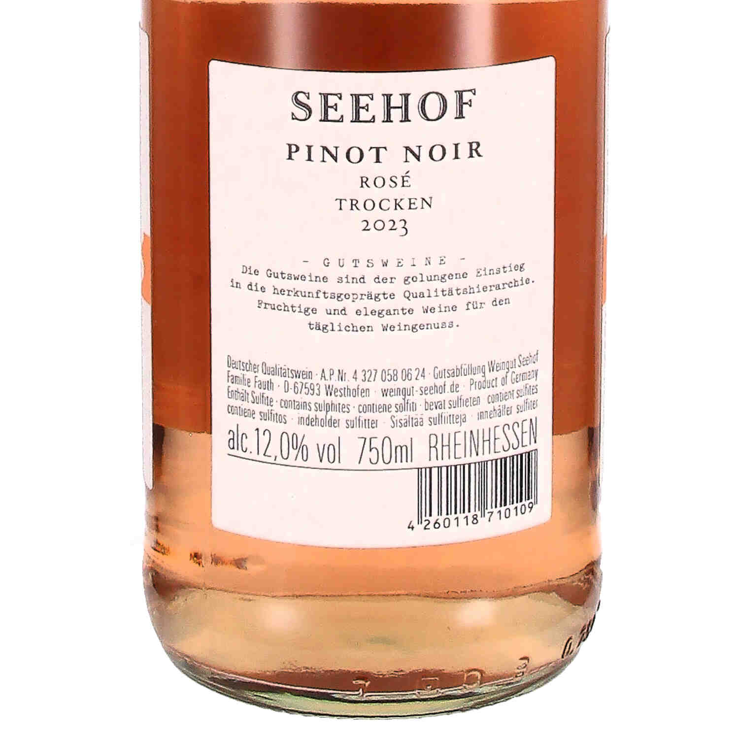 Pinot Noir Rosé trocken 2023, QW