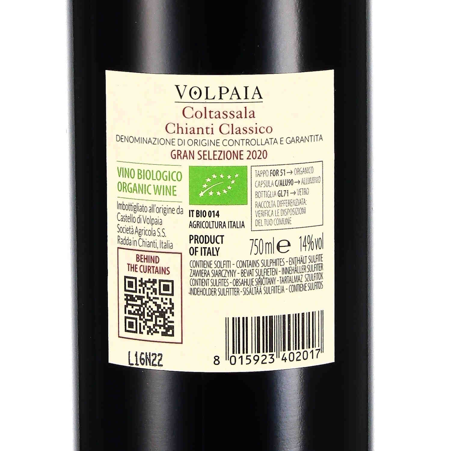 Chianti Classico Gran Selezione Coltassala DOCG 2020 (bio)