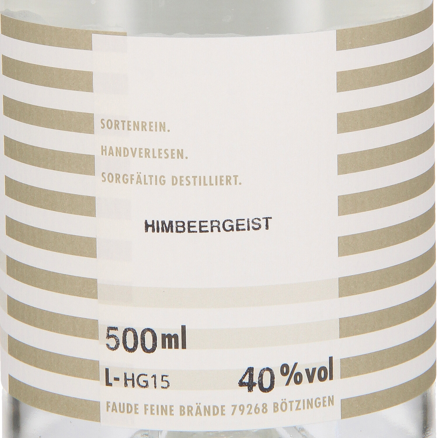 Himbeergeist, 40 % Vol.