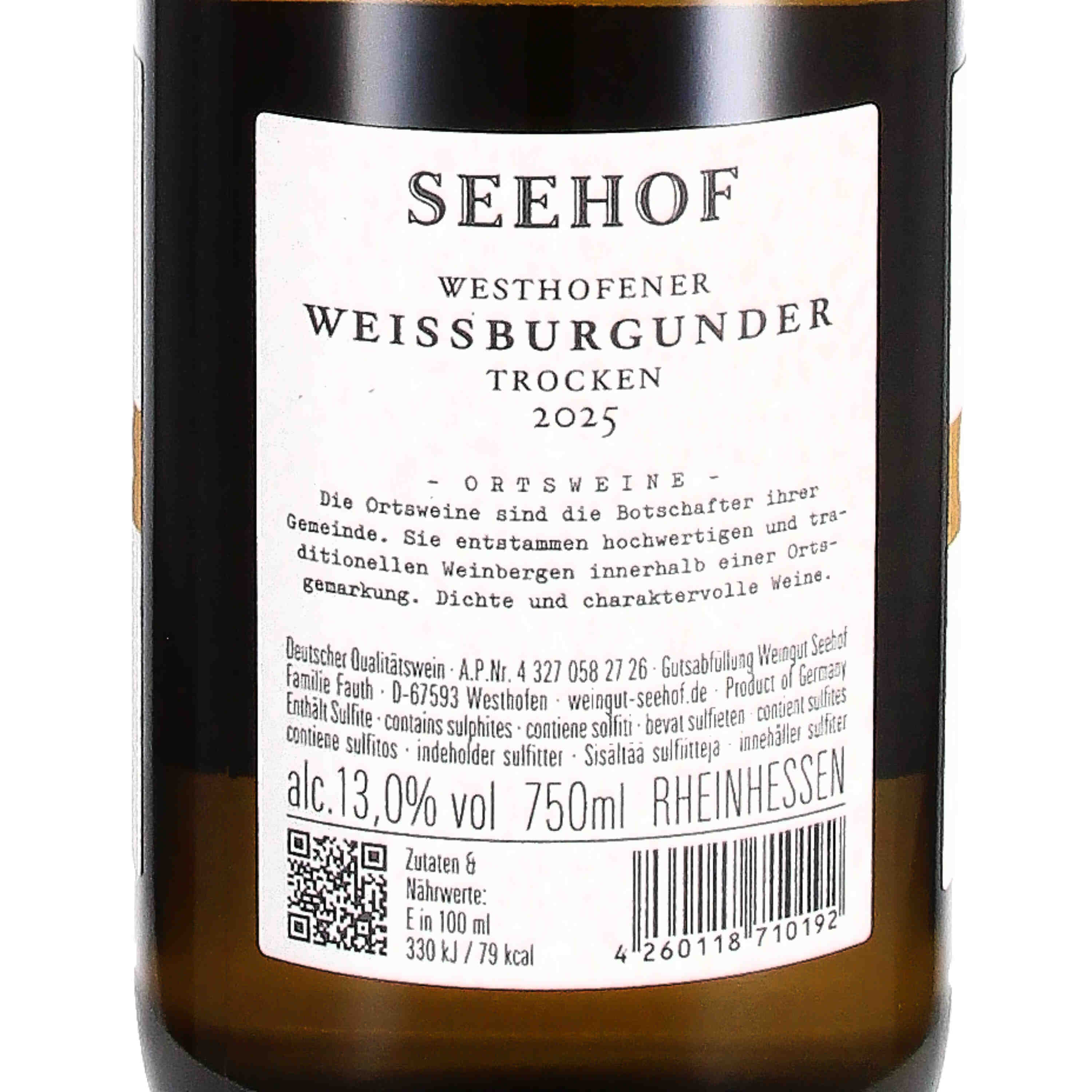 Weißburgunder "Vom Kalkstein" 2025