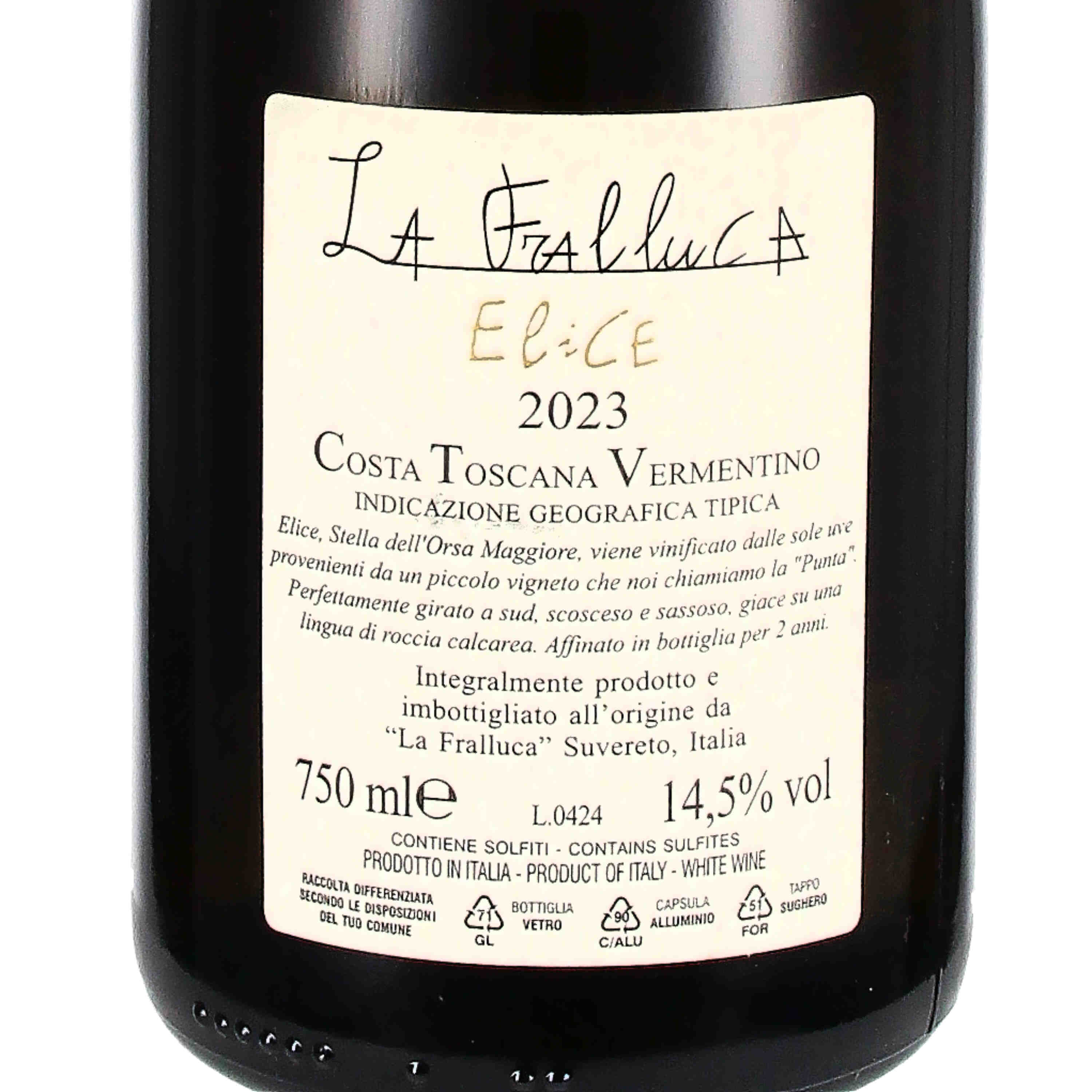 Vermentino Costa Toscana IGT "Elice" 2023