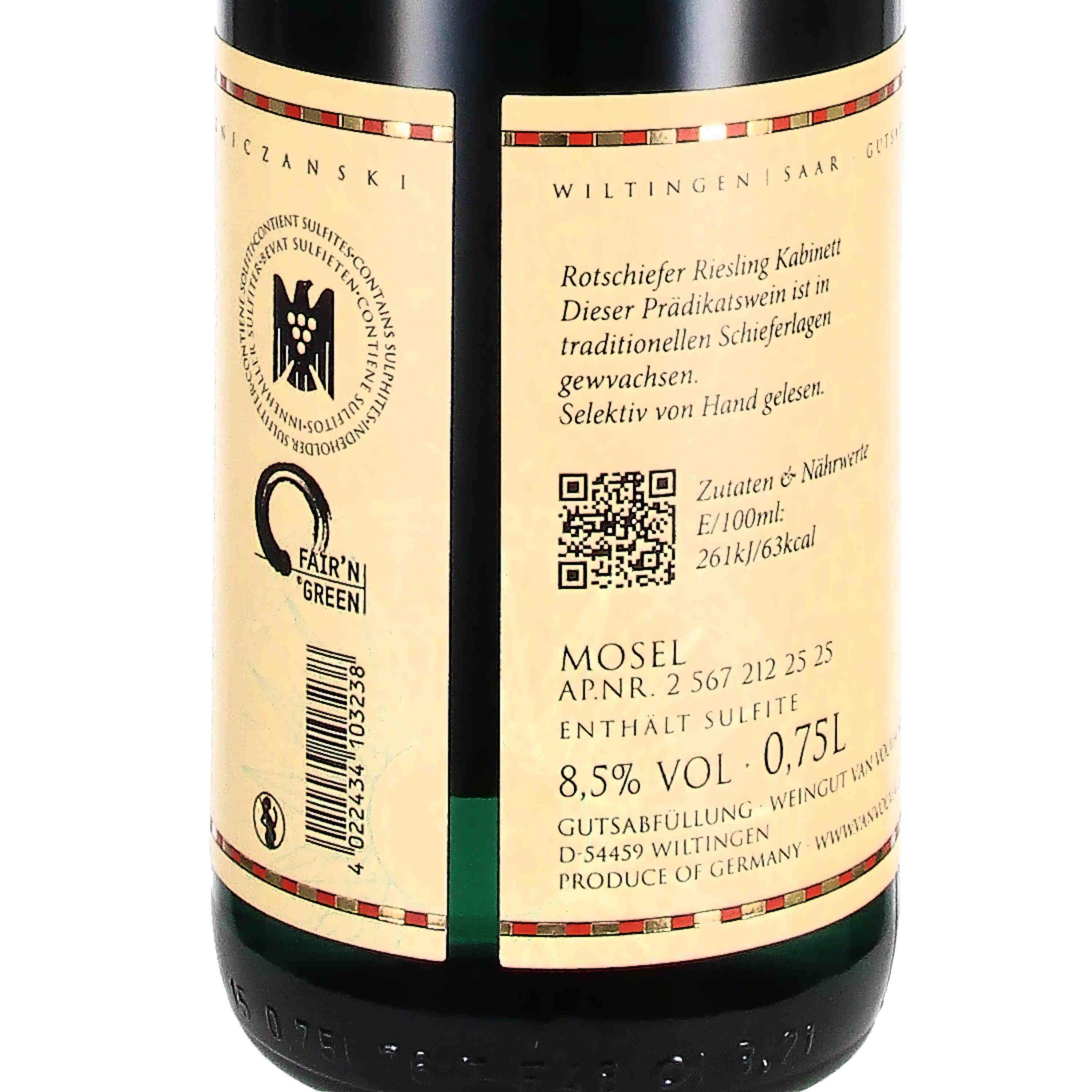 Rotschiefer Riesling Kabinett feinherb 2024, Qw