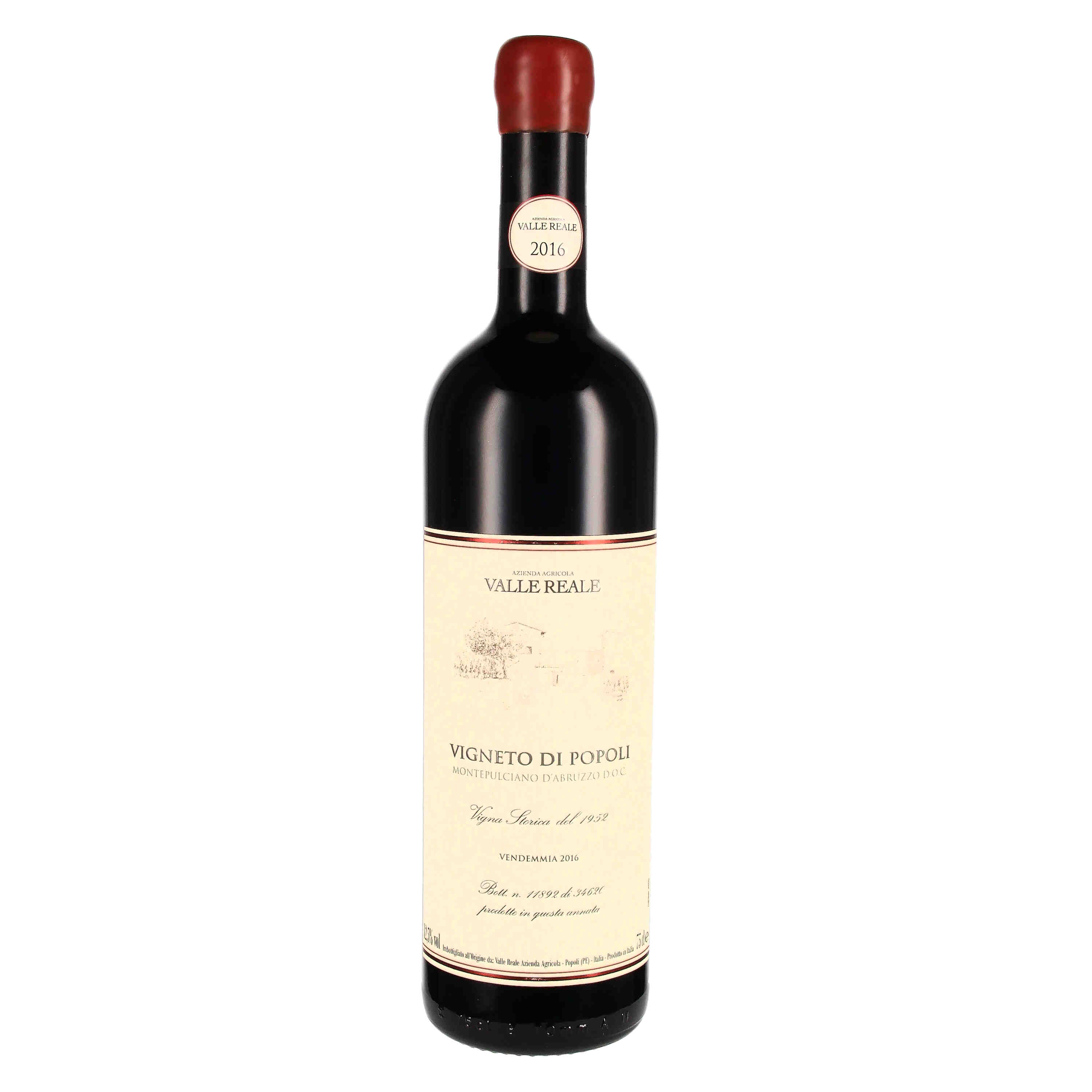 Montepulciano d'Abruzzo DOC "Vigneto di Popoli" 2016 (bio)