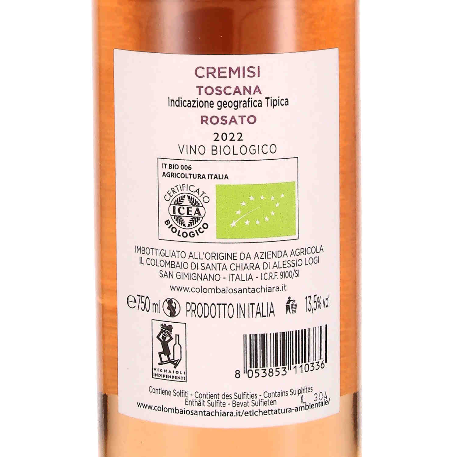 Rosato Toscana IGT Cremisi 2022  (bio)