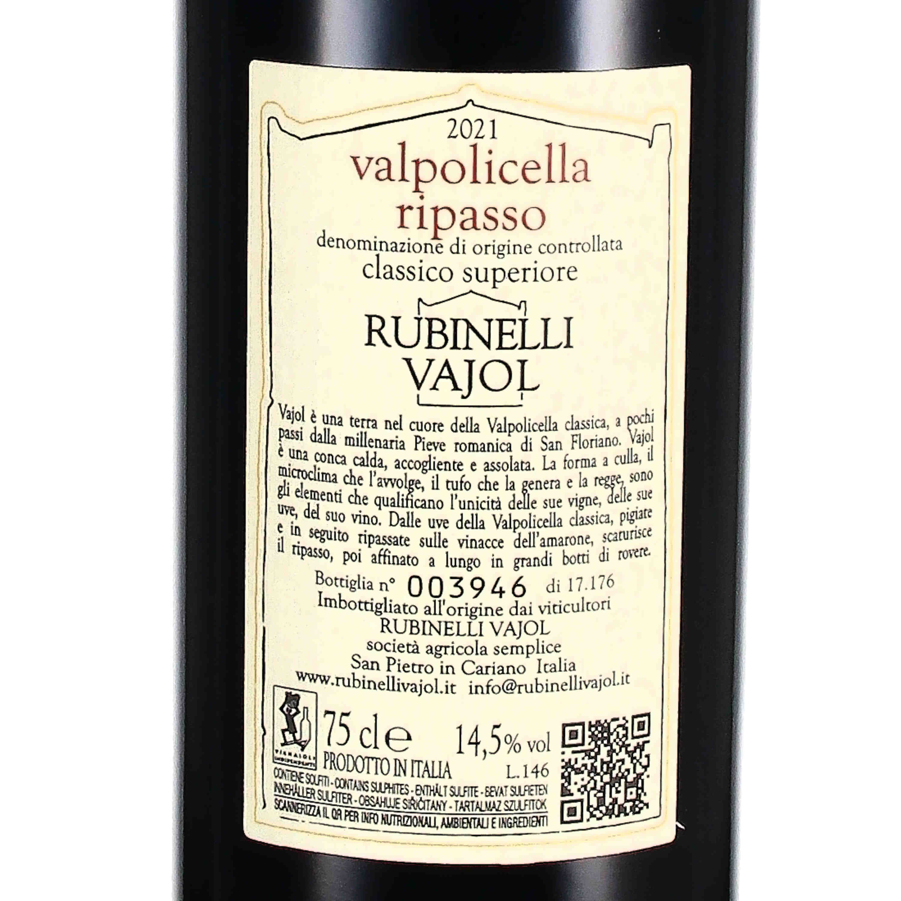RIPASSO Valpolicella Classico Superiore DOC 2021