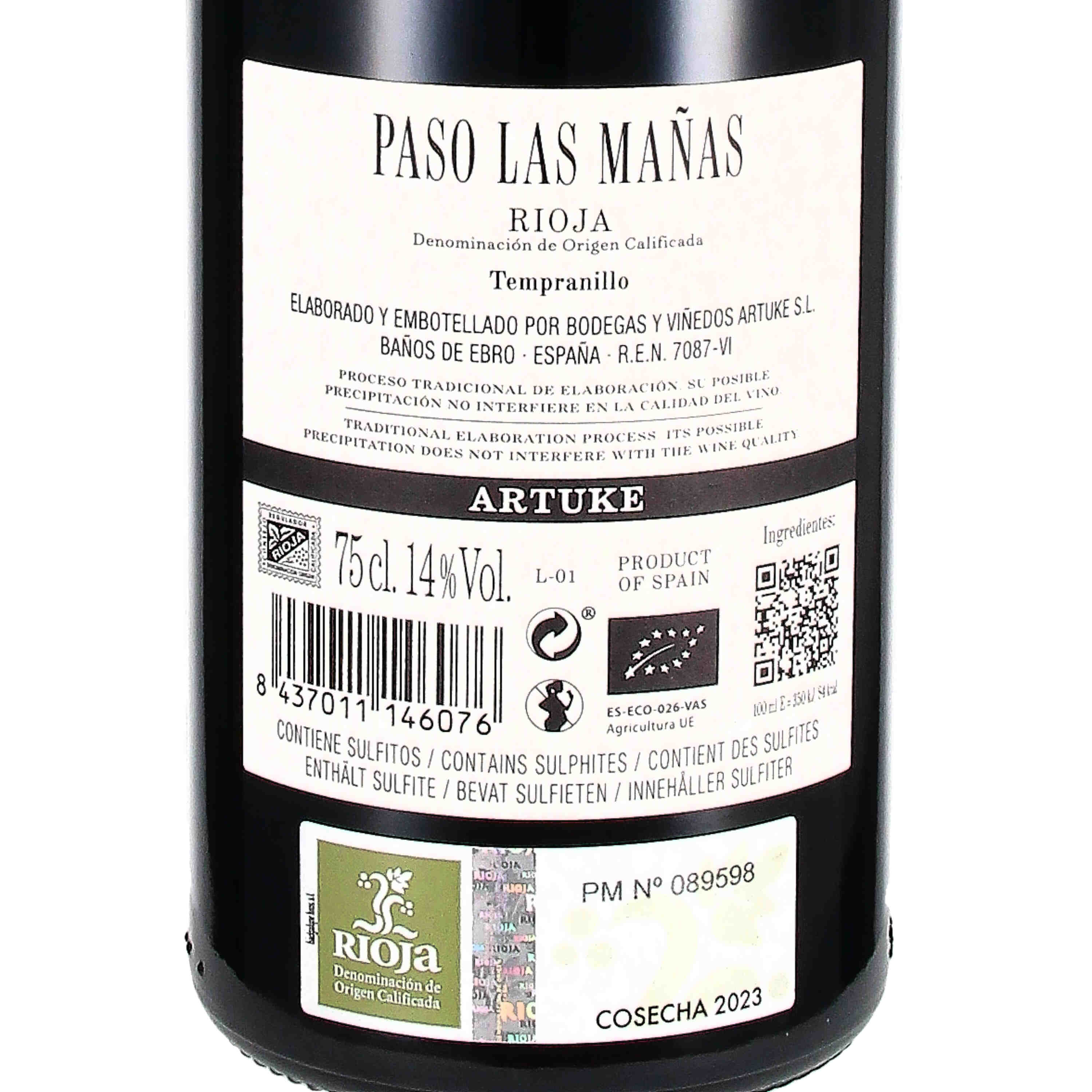 Paso las Mañas 2023 Rioja D.O.Ca