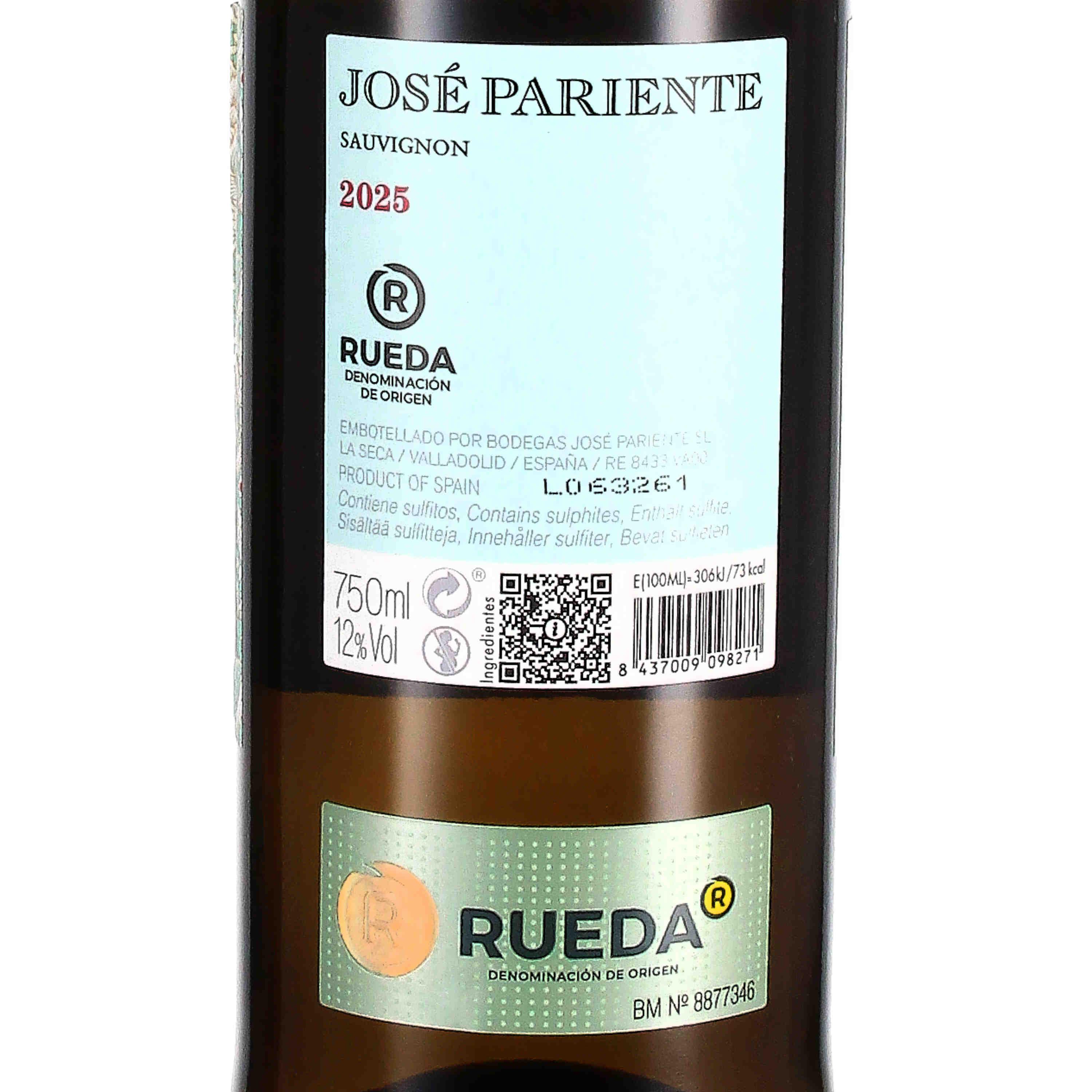 Sauvignon Blanc José Pariente 2025 Rueda D. O.