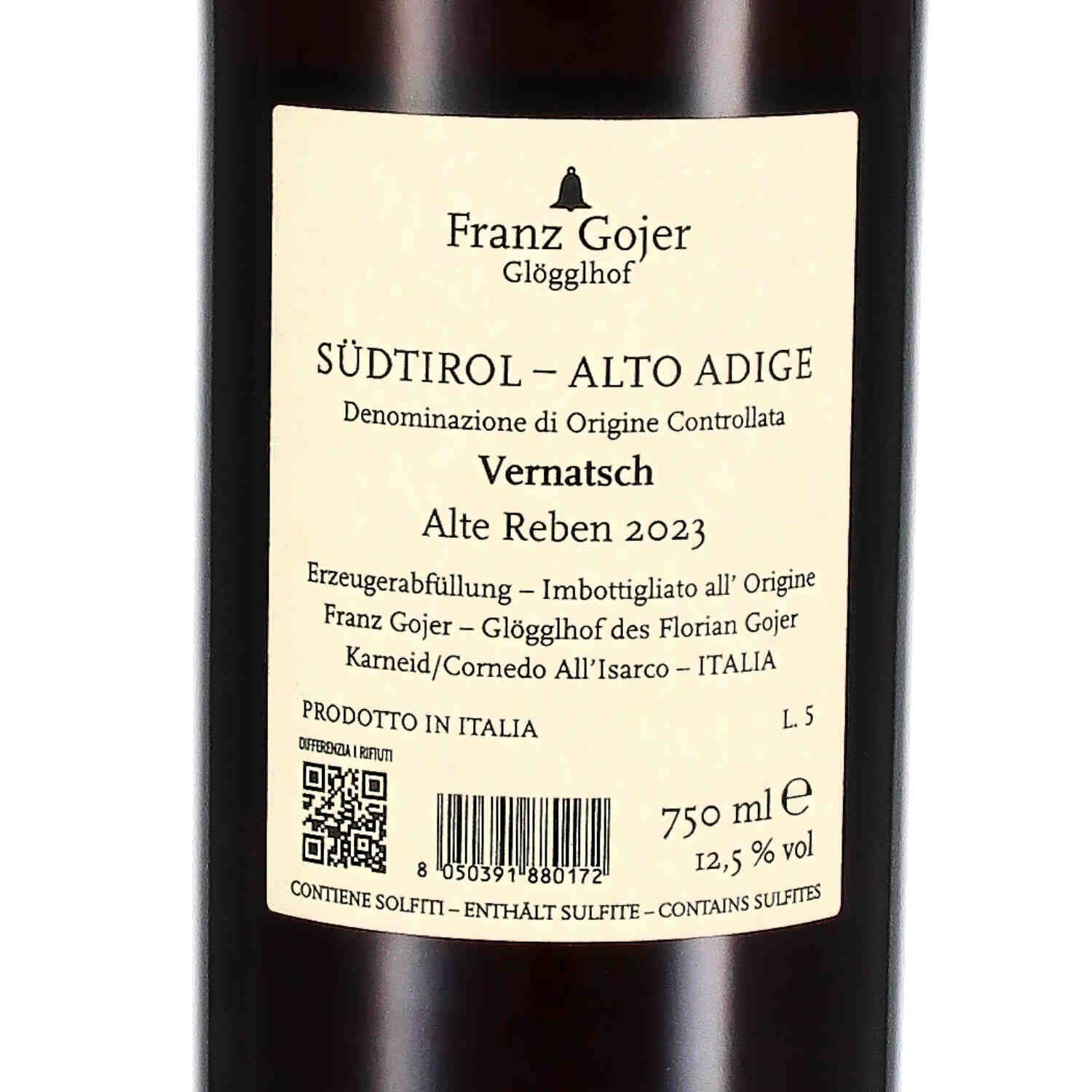 Vernatsch Alte Reben  Südtirol DOC 2023