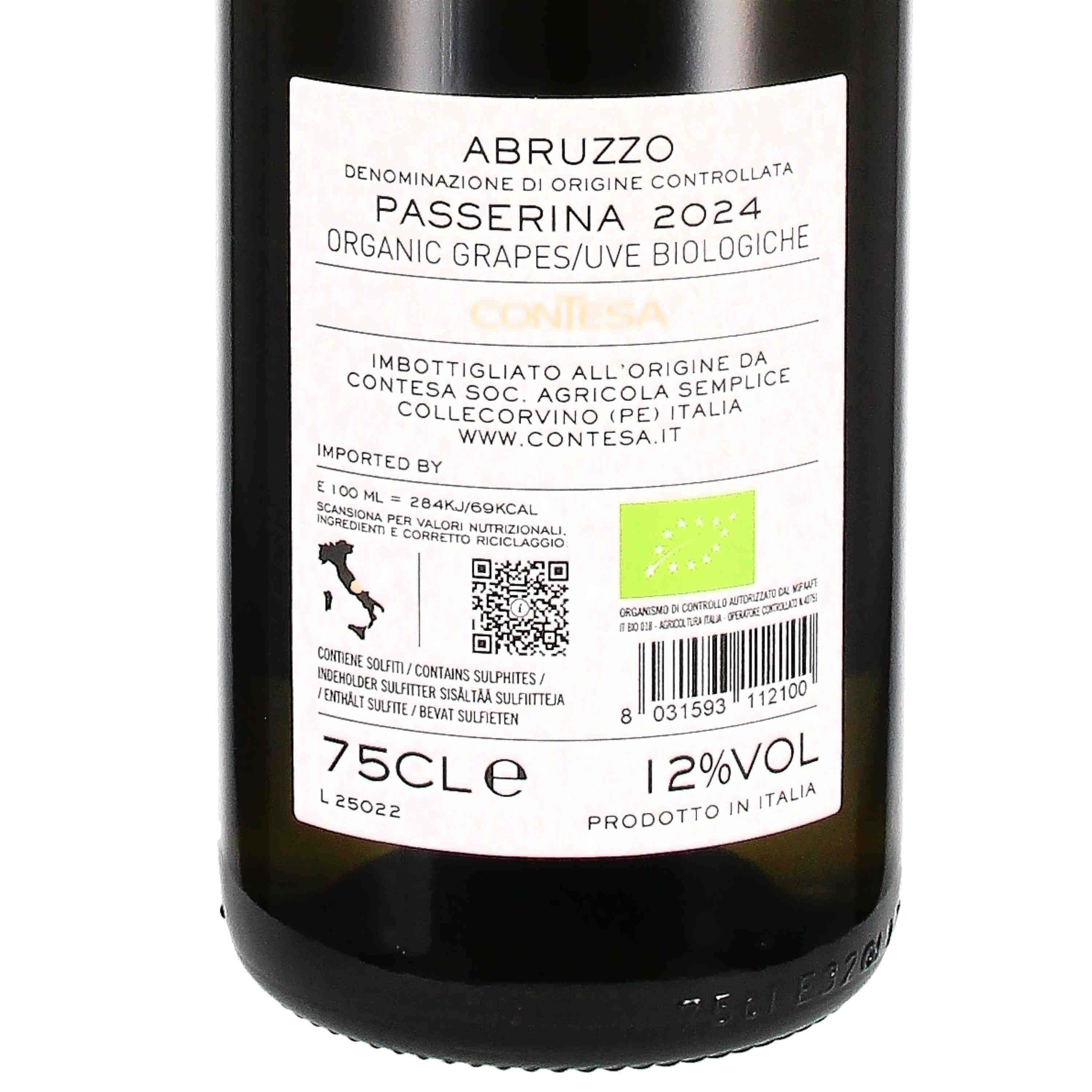 Abruzzo Passerina "Contesa" 2024 (bio)