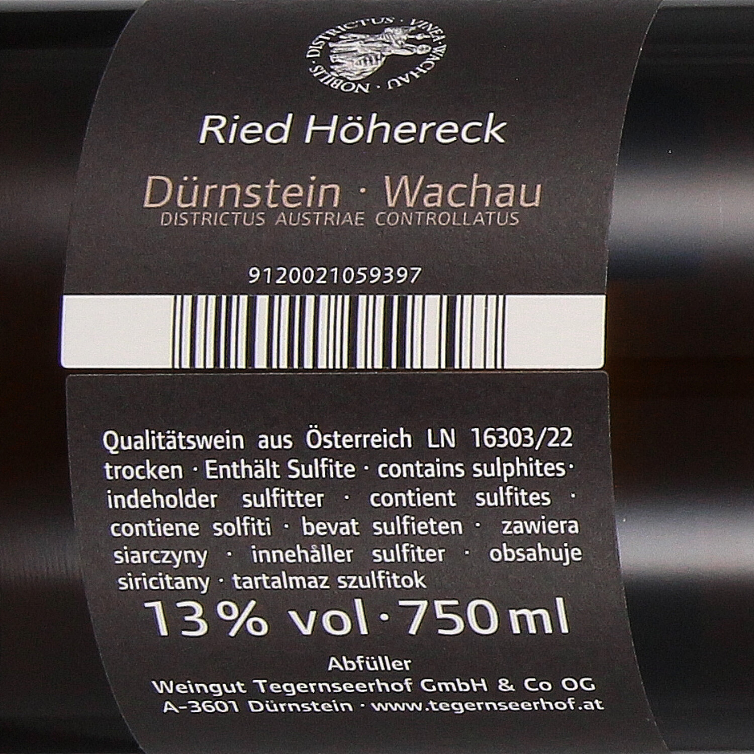 Grüner Veltliner Höhereck Smaragd 2021 Qw
