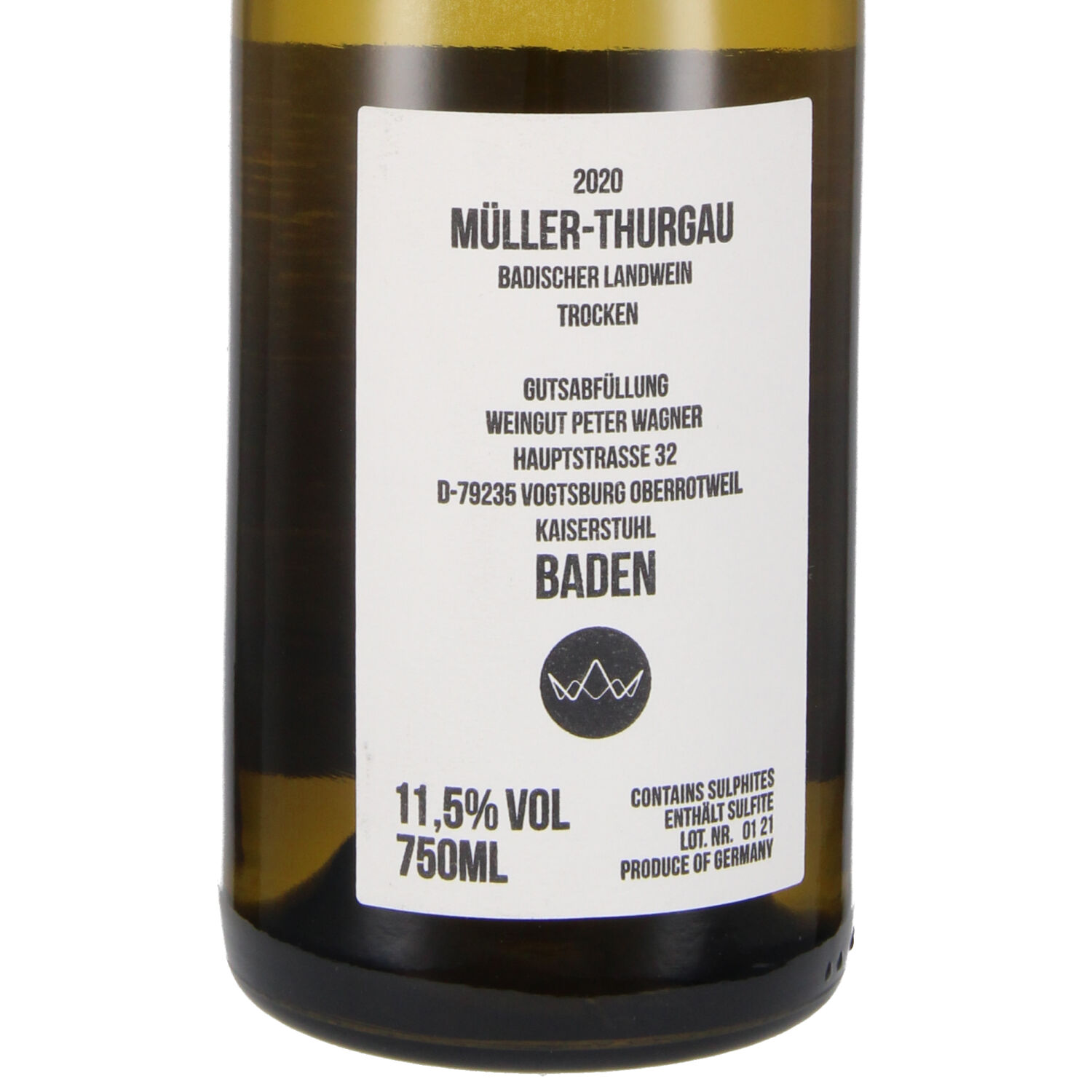 Müller-Thurgau vom Löss 2020, Lw Baden