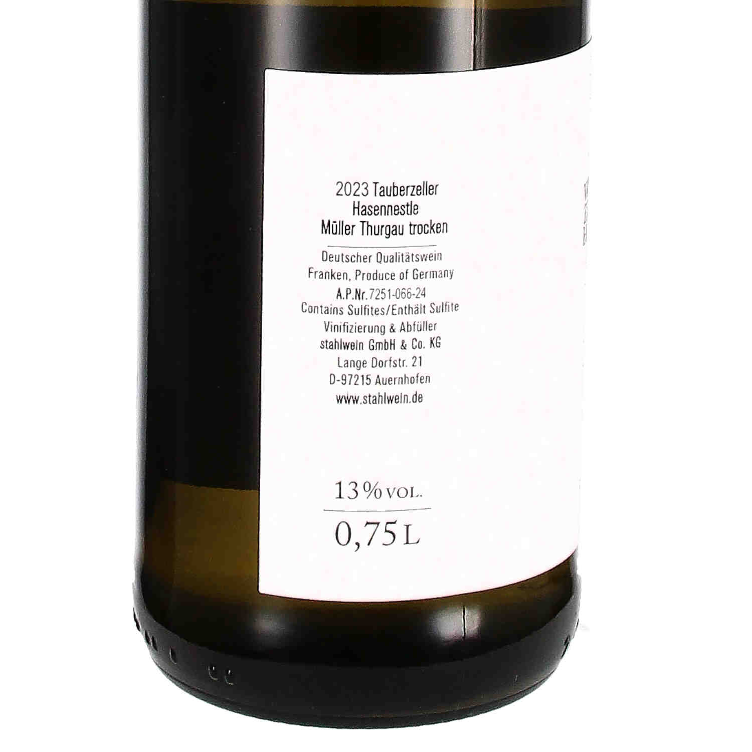 STAHL Müller Thurgau Hasennest 2023, Qw