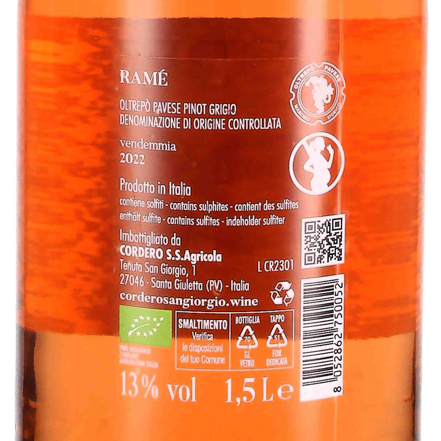 Ramé Pinot Grigio Oltrepò Pavese 2022 - Magnum
