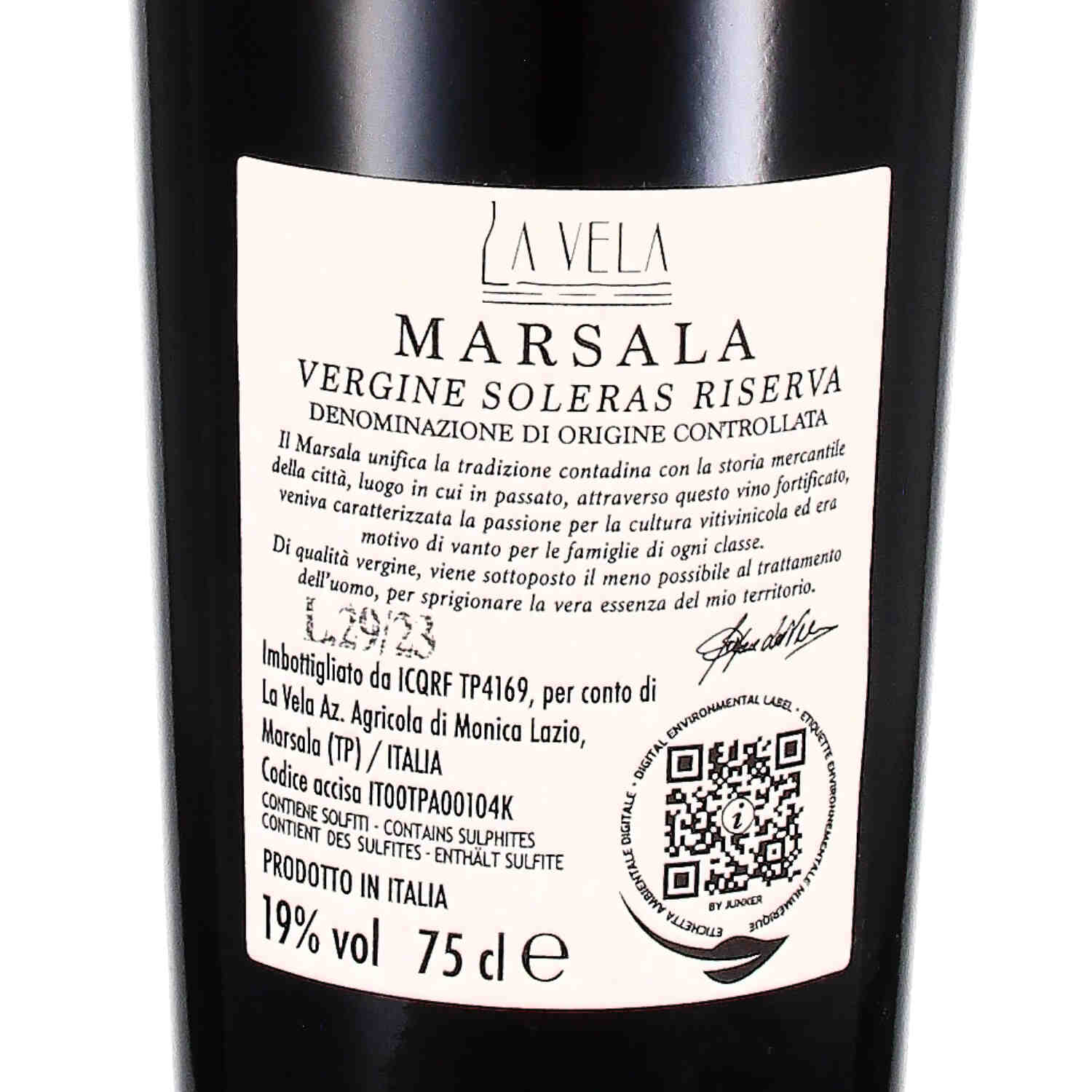 Sartie Marsala Vergine Soleras Riserva DOC