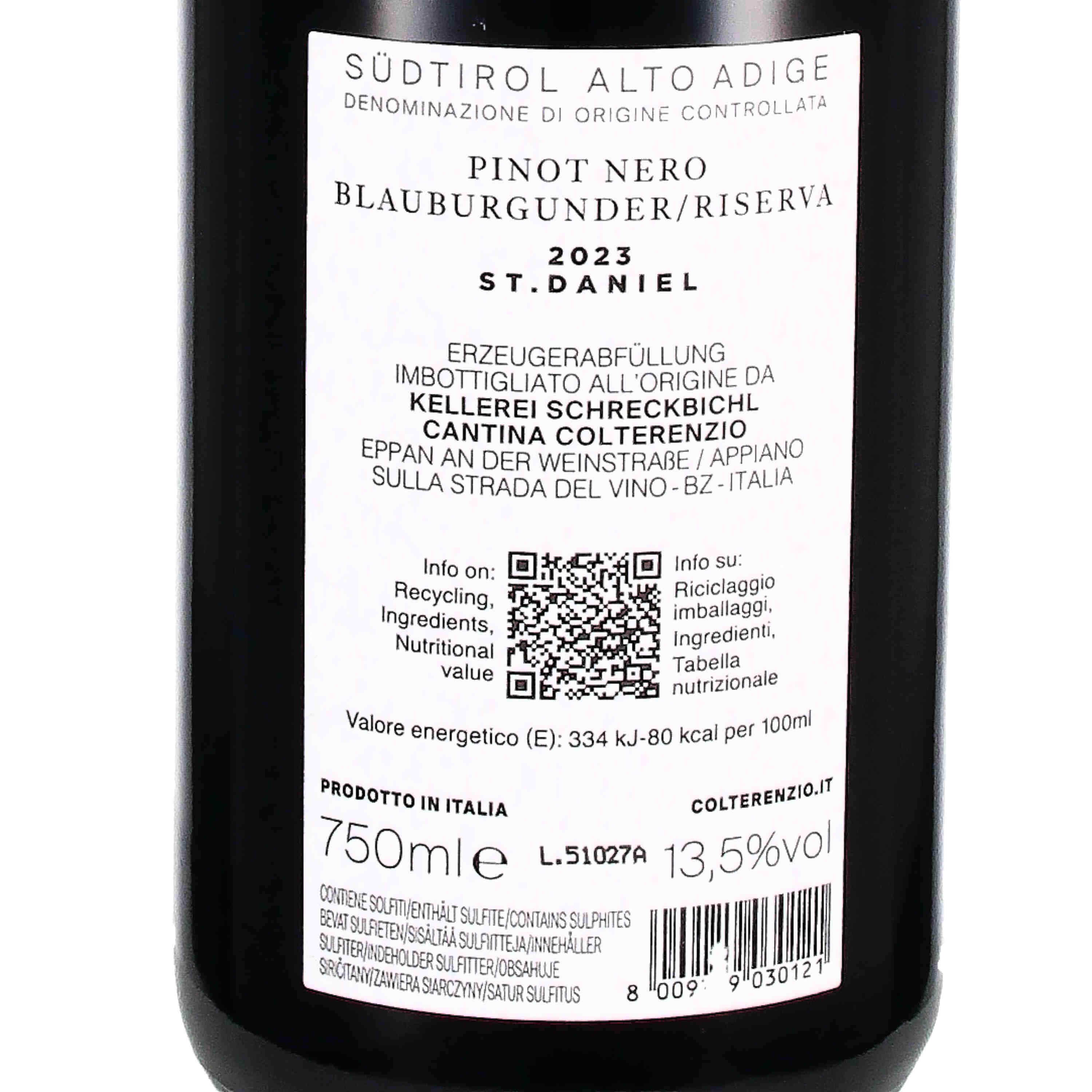 Pinot Nero Riserva Südtirol DOC 2023