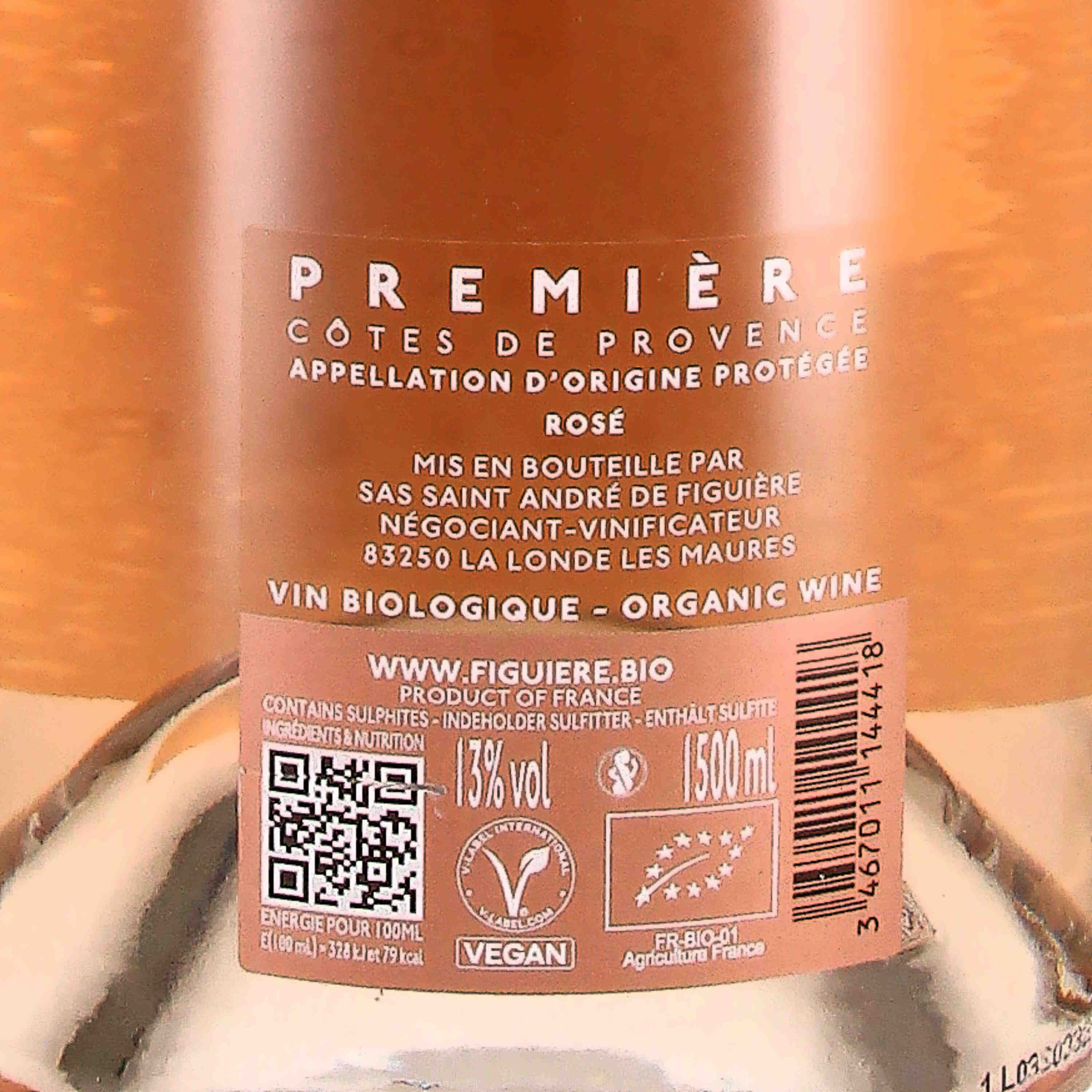 Première de Figuière rosé AOP Côtes de Provence 2025 (bio) - Magnum