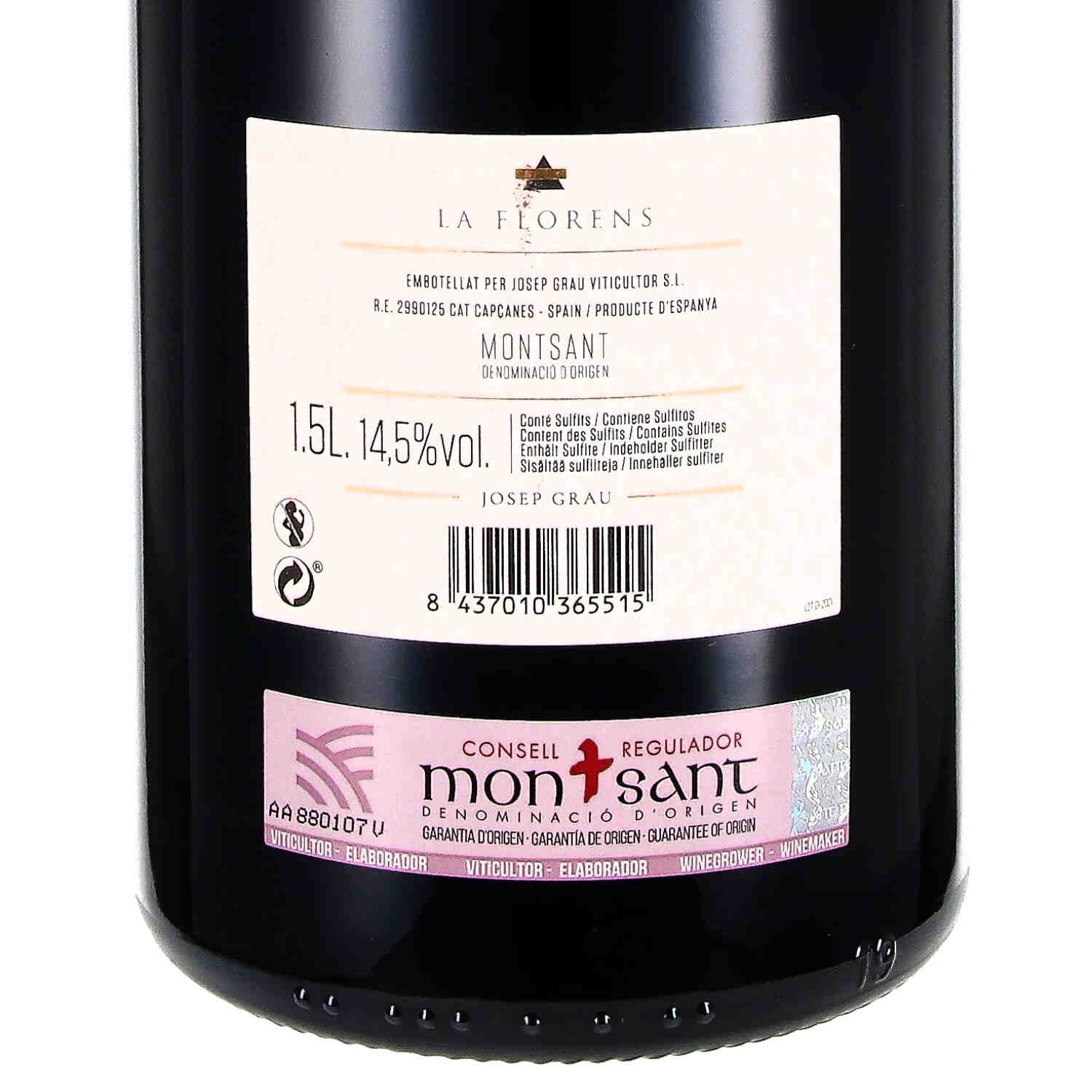 Garnacha Tinto  "La Florens" D.O. Montsant 2021