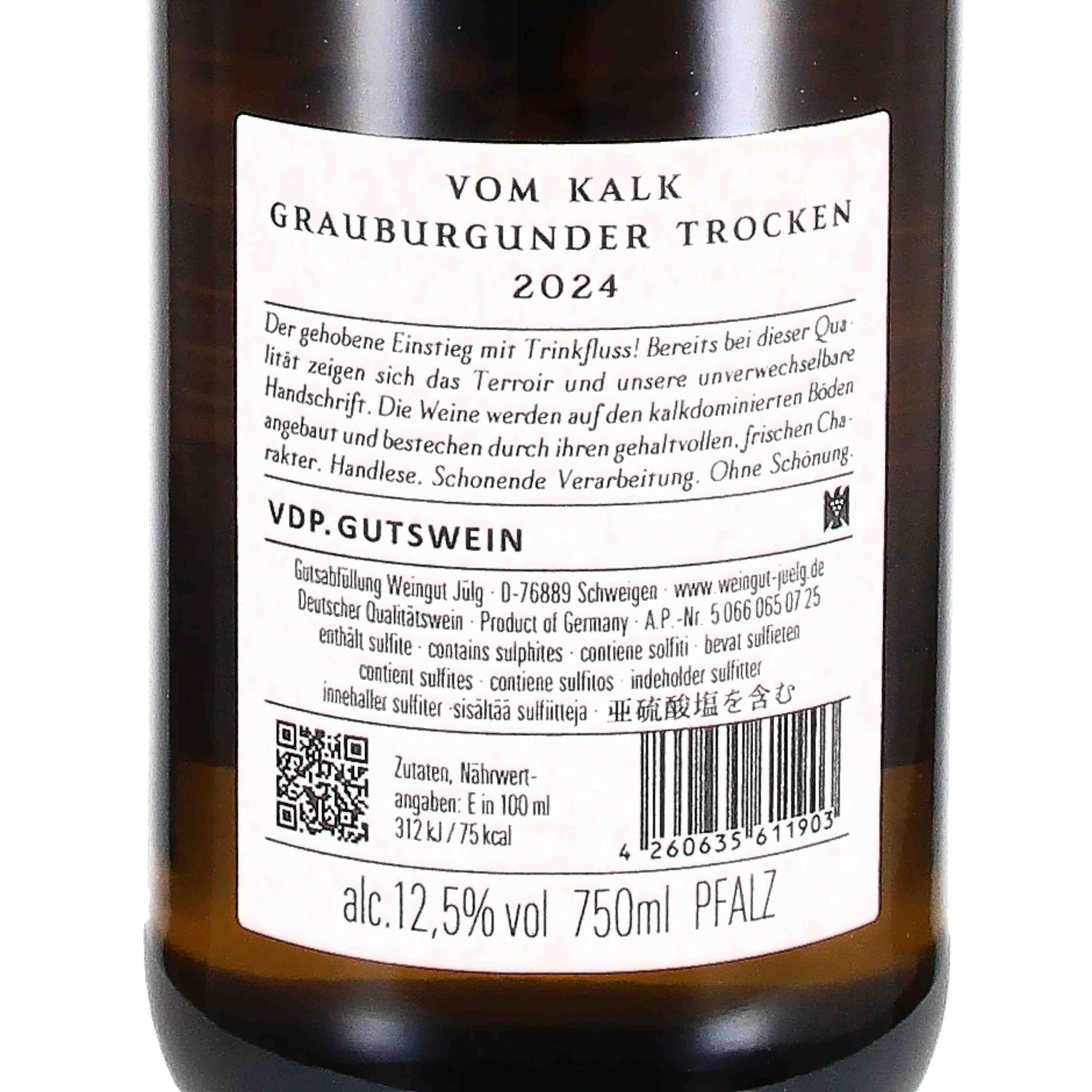 Grauburgunder "vom Kalk" VDP.Gutswein 2024