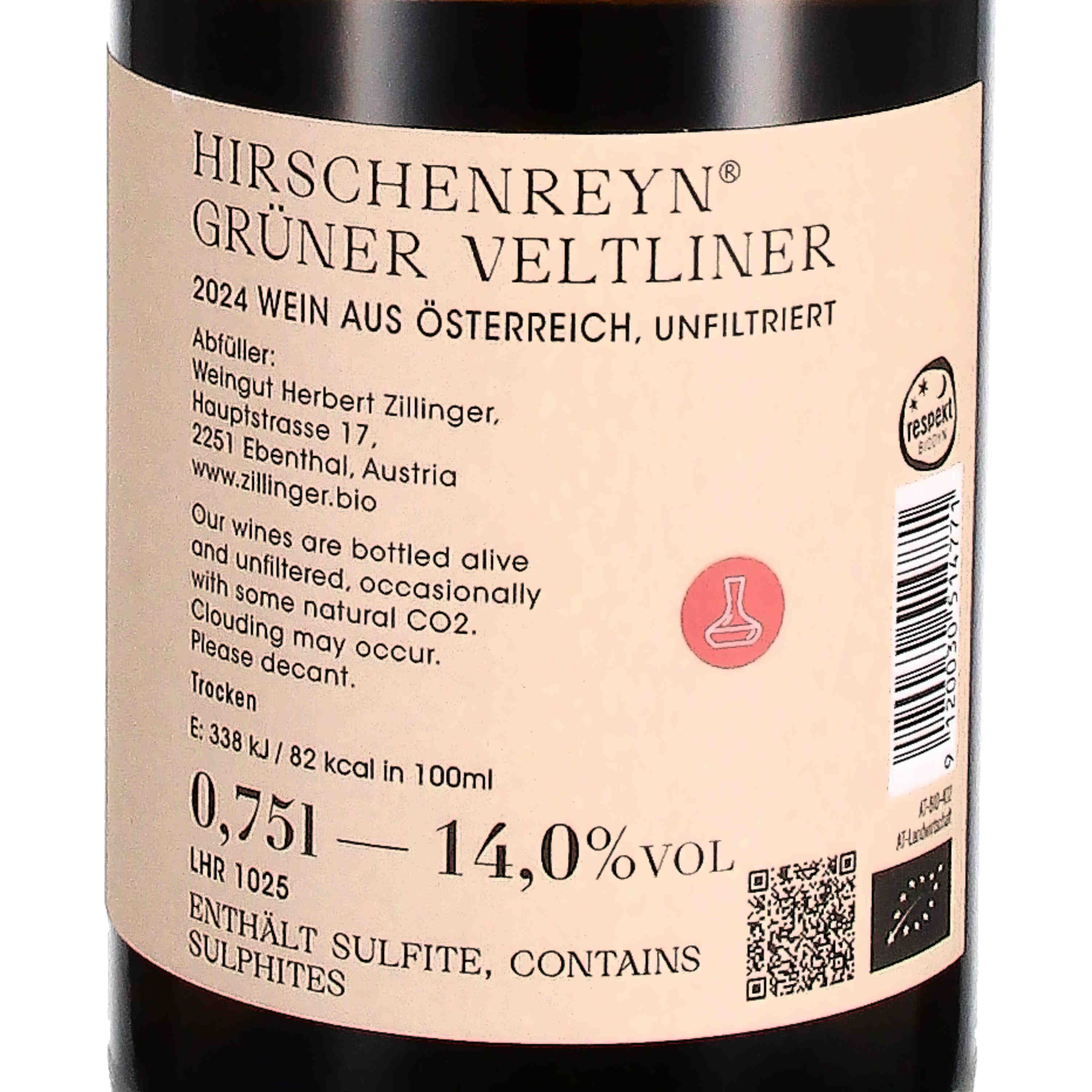 Grüner Veltliner Hirschenreyn 2024 (bio)